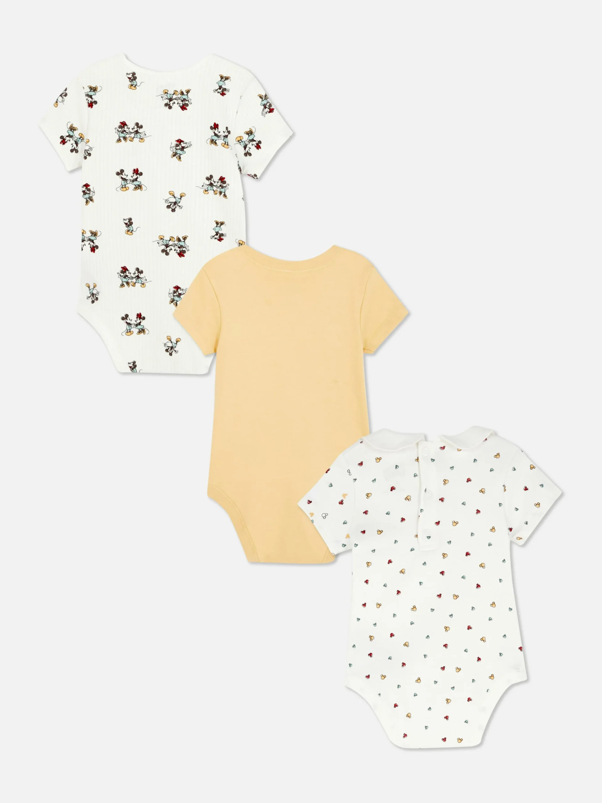 3-Pack Disney’s Mickey And Minnie Mouse Bodysuits
