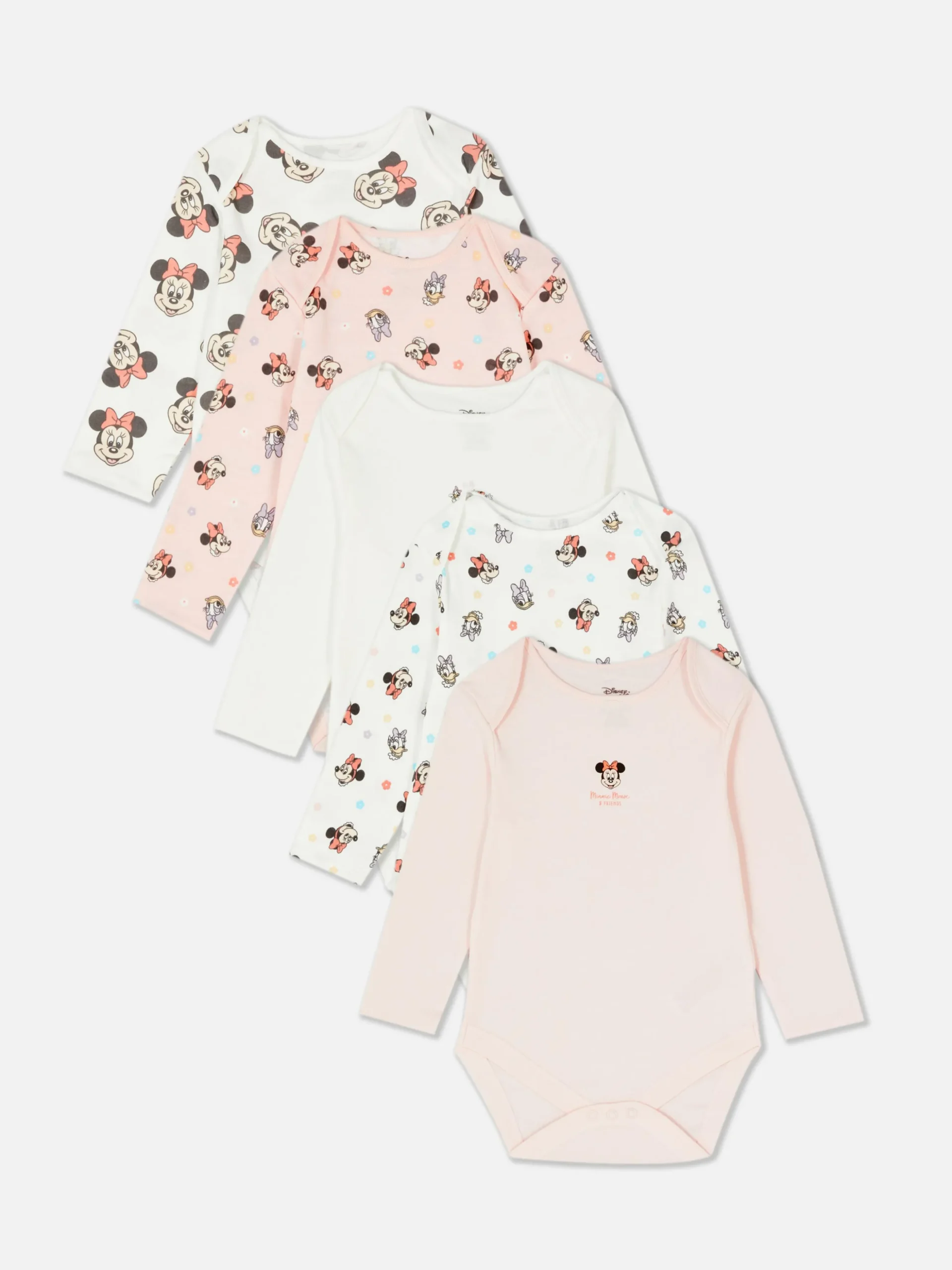 5-Pack Disney’s Minnie Mouse/Daisy Duck Bodysuits