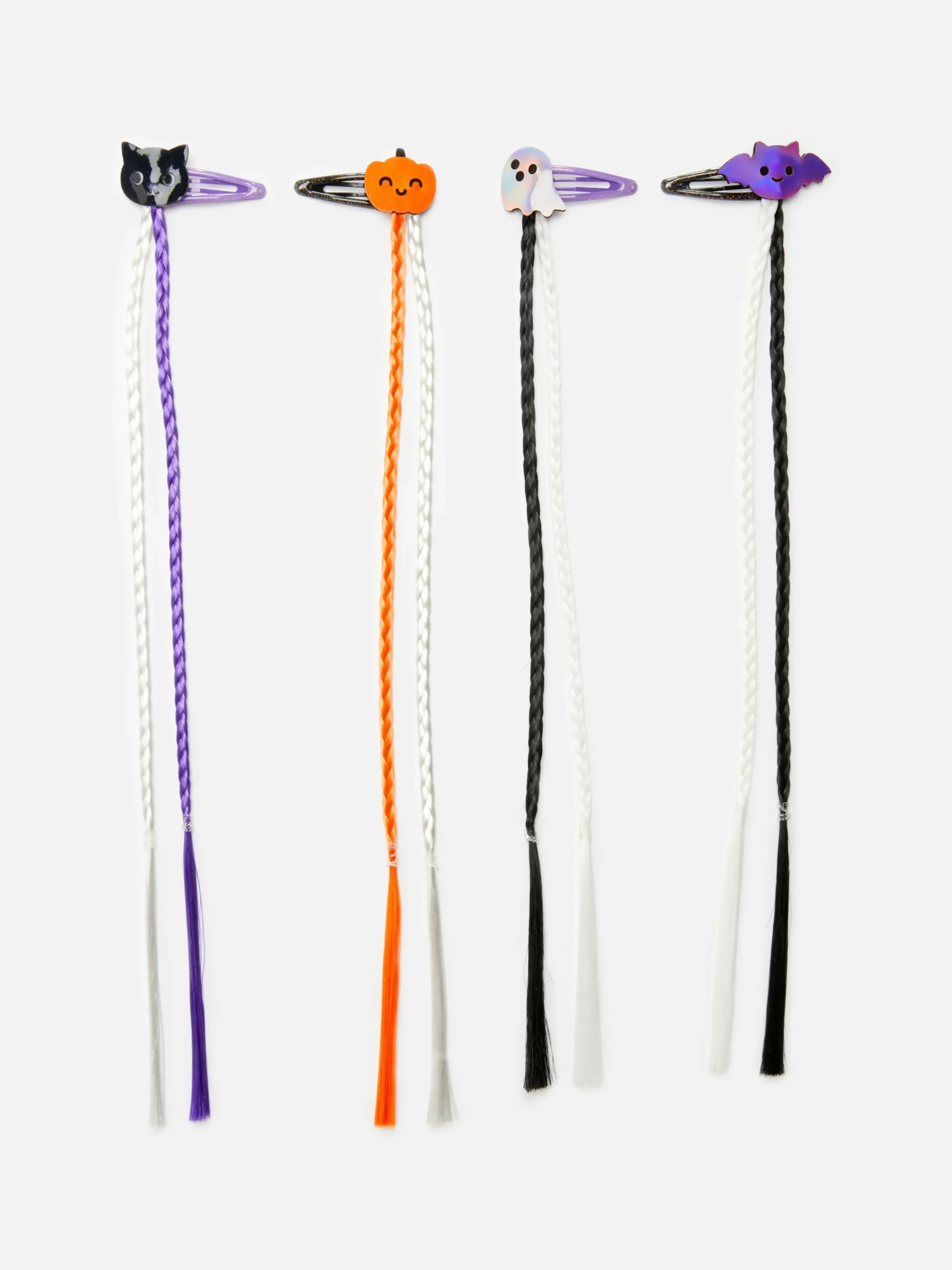 4-Pack Halloween Hair Braid Clips