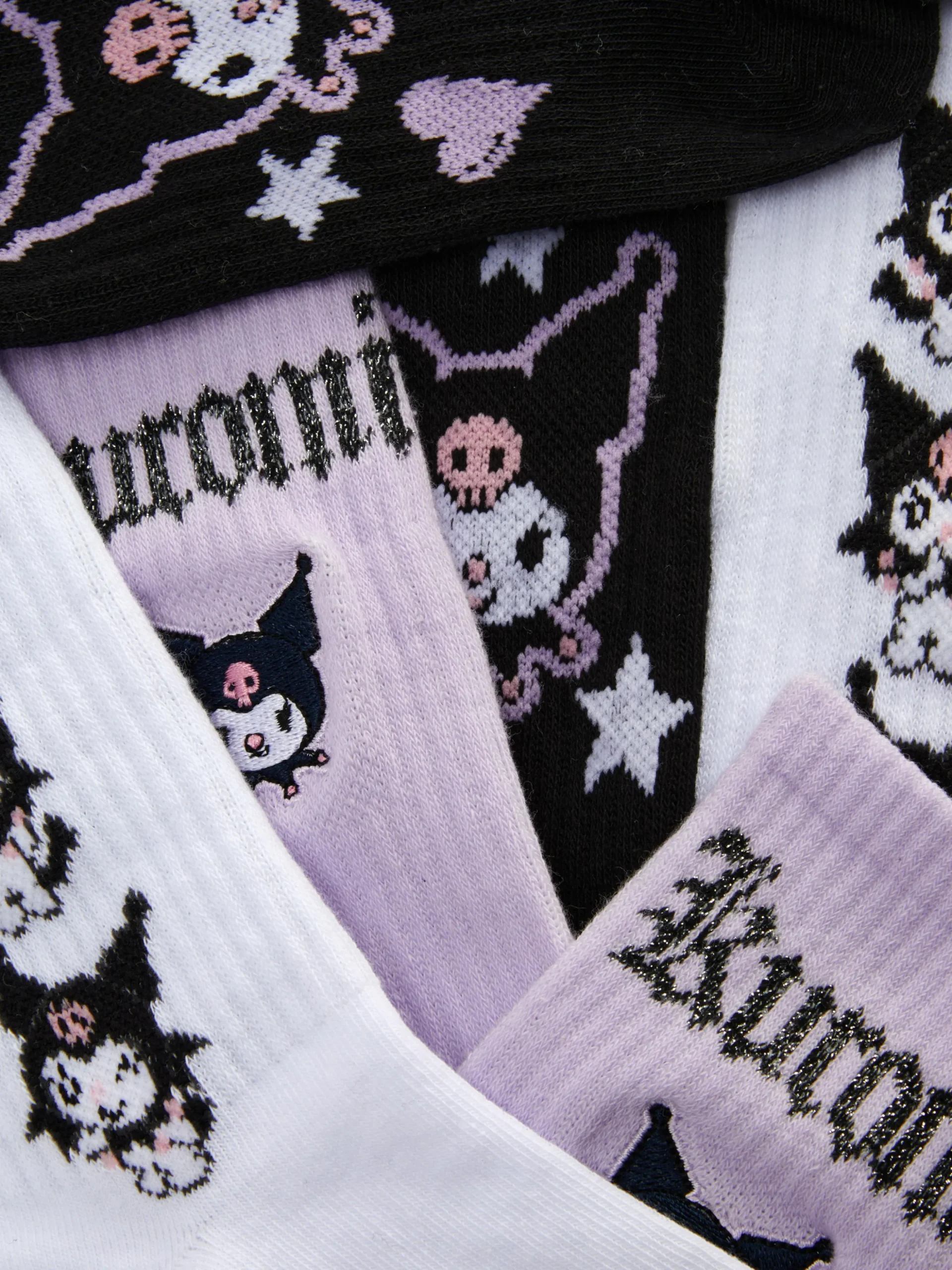 2-Pack Hello Kitty Kuromi Crew Socks