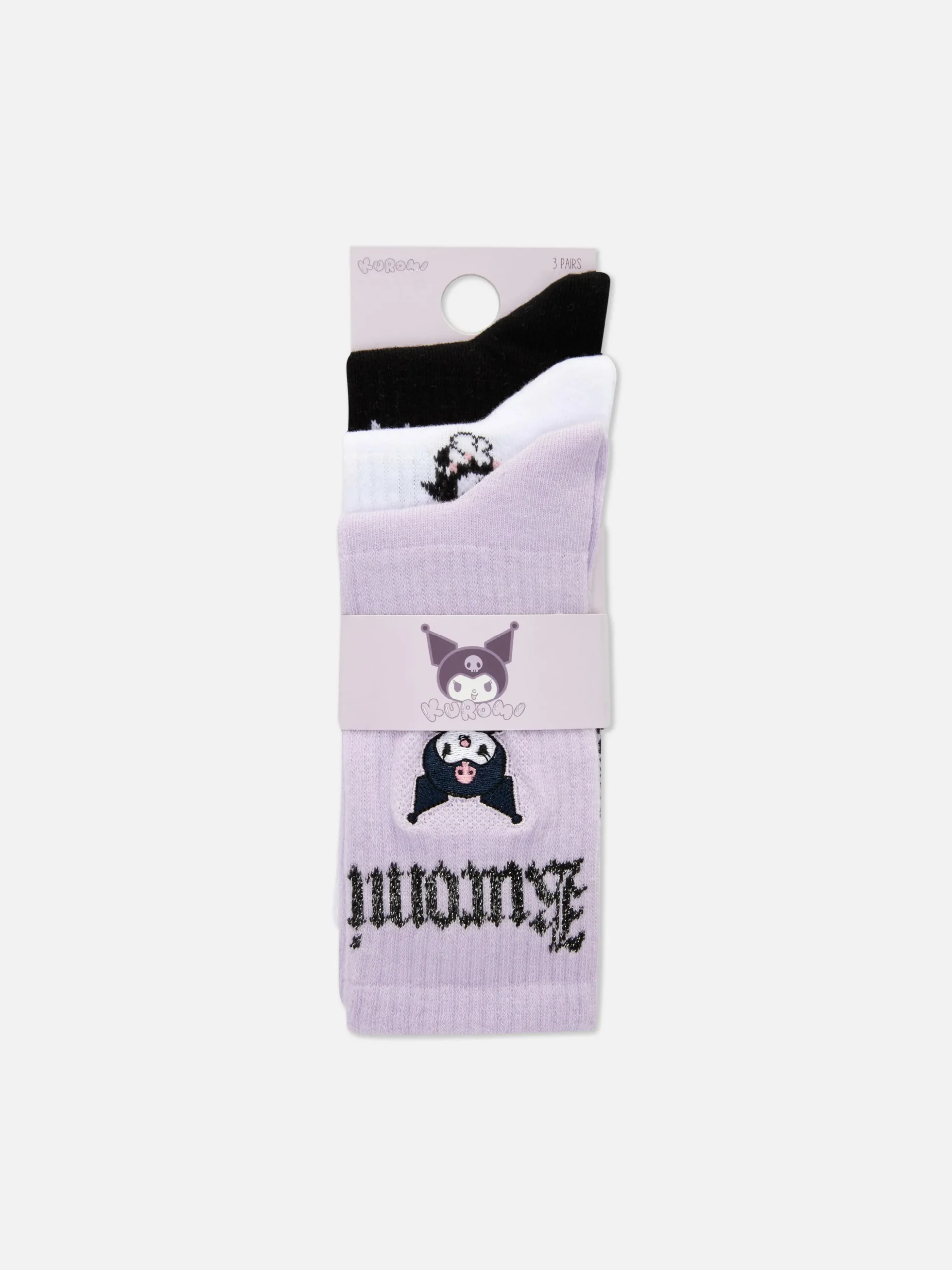 2-Pack Hello Kitty Kuromi Crew Socks