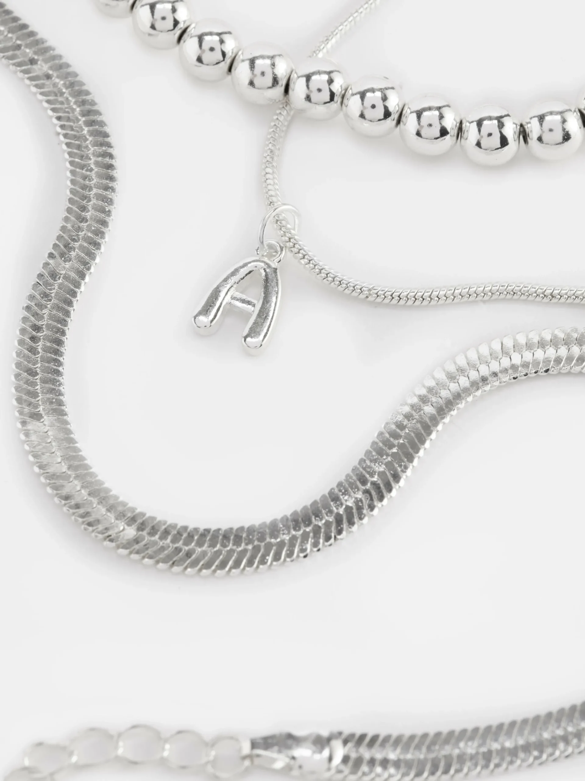 3-Pack Initial Infinity Anklets