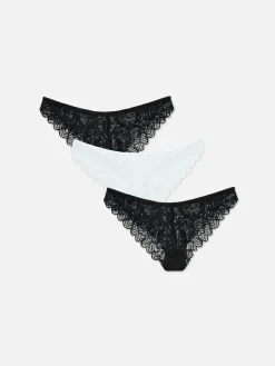 3-Pack Lace Brazilian Briefs
