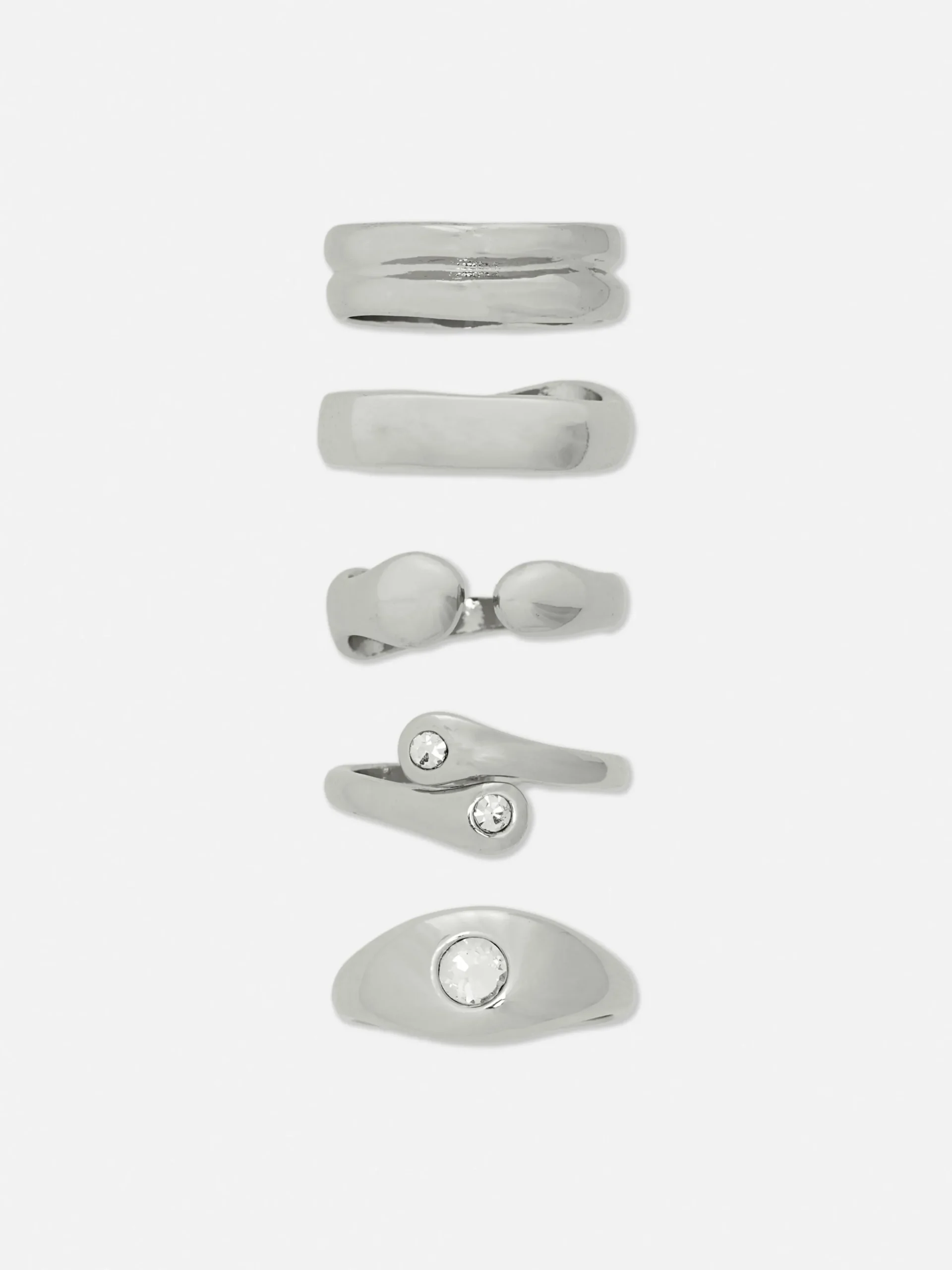 5-Pack Multi Chunky Rings