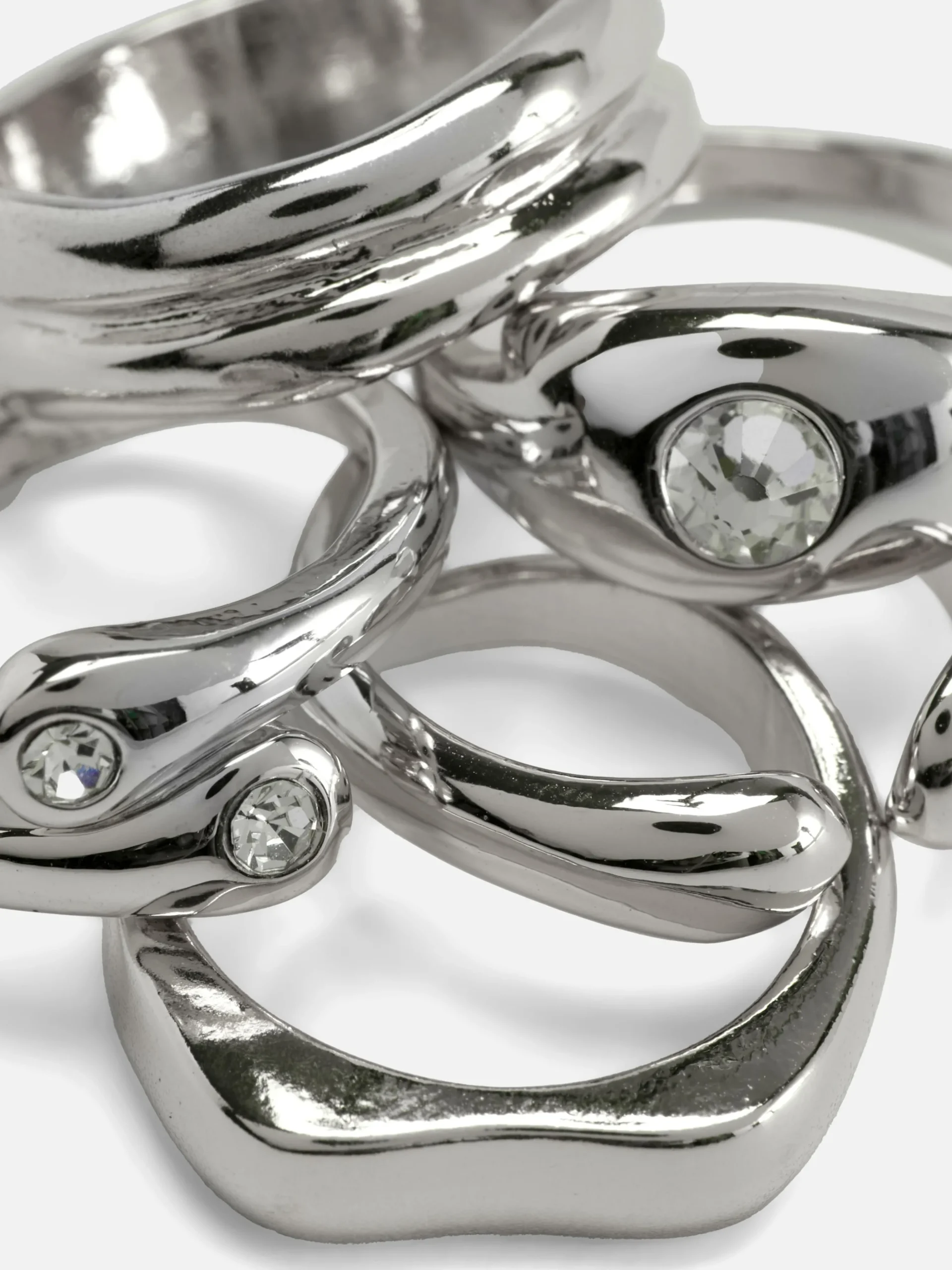 5-Pack Multi Chunky Rings