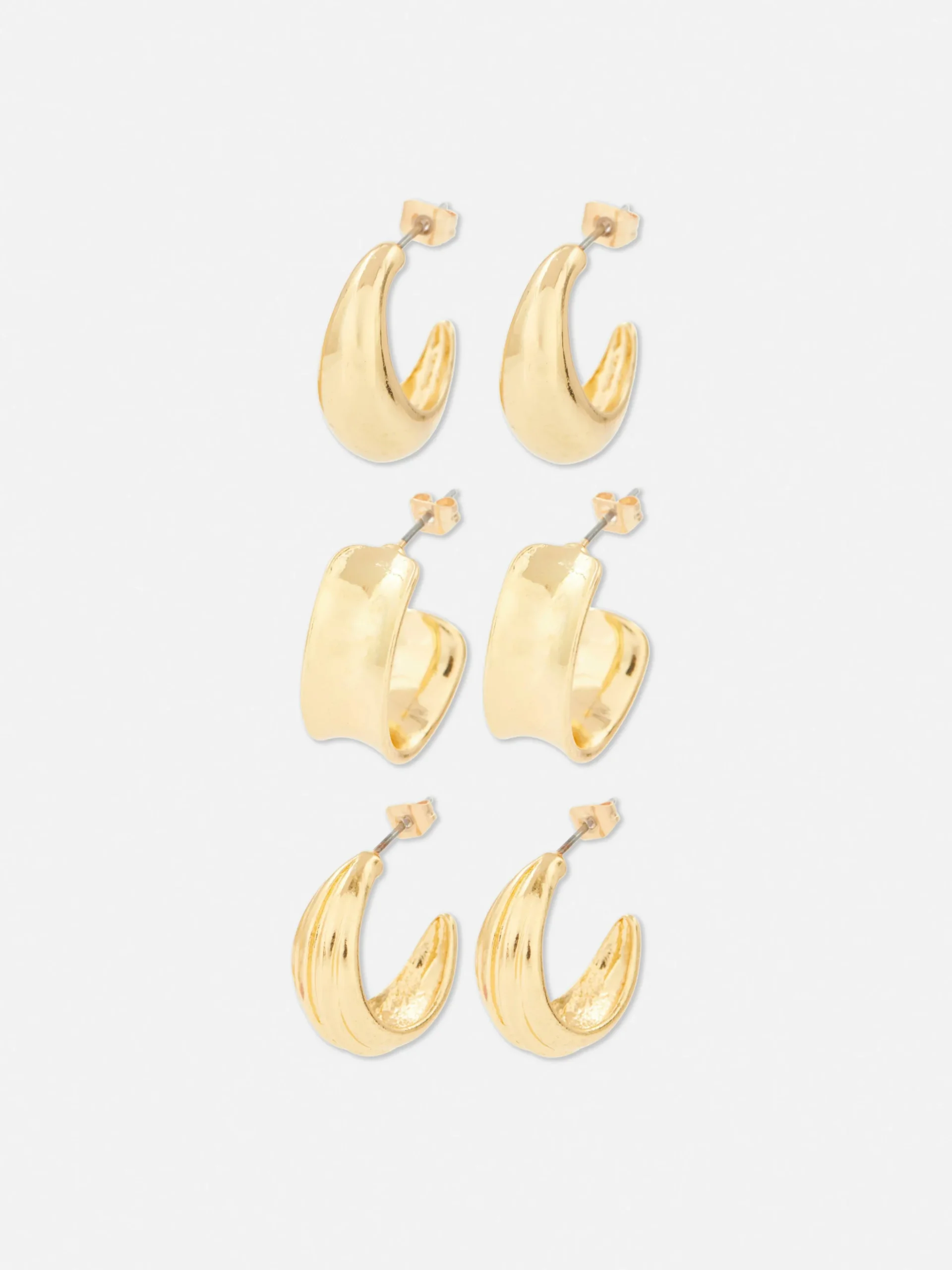 3-Pack Multi Hoop Earrings
