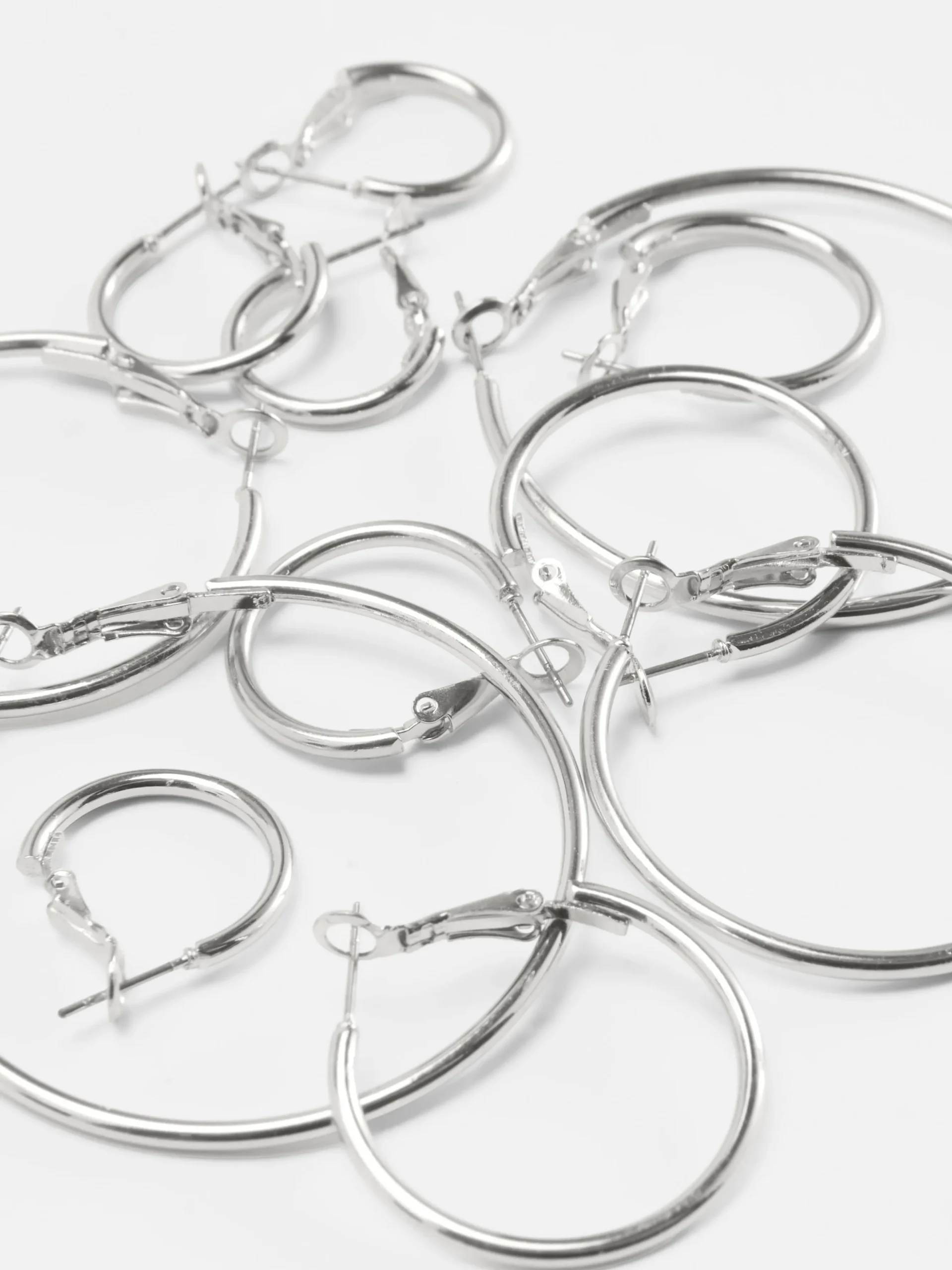 6-Pack Multi Size Hoop Earrings