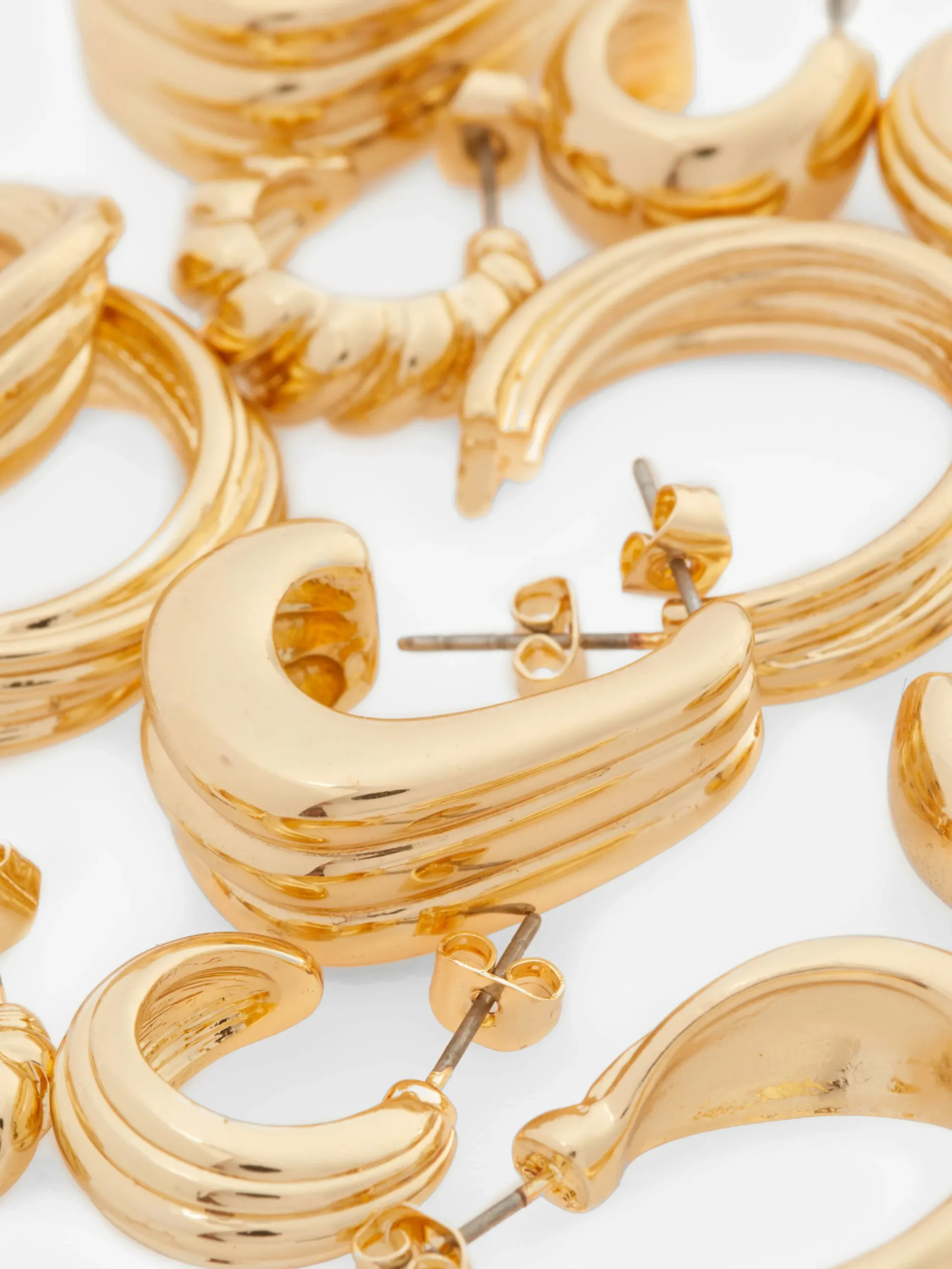6-Pack Multi Twisted Hoop Earrings