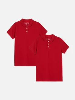 2-Pack Older Boy School Uniform Polo Shirts