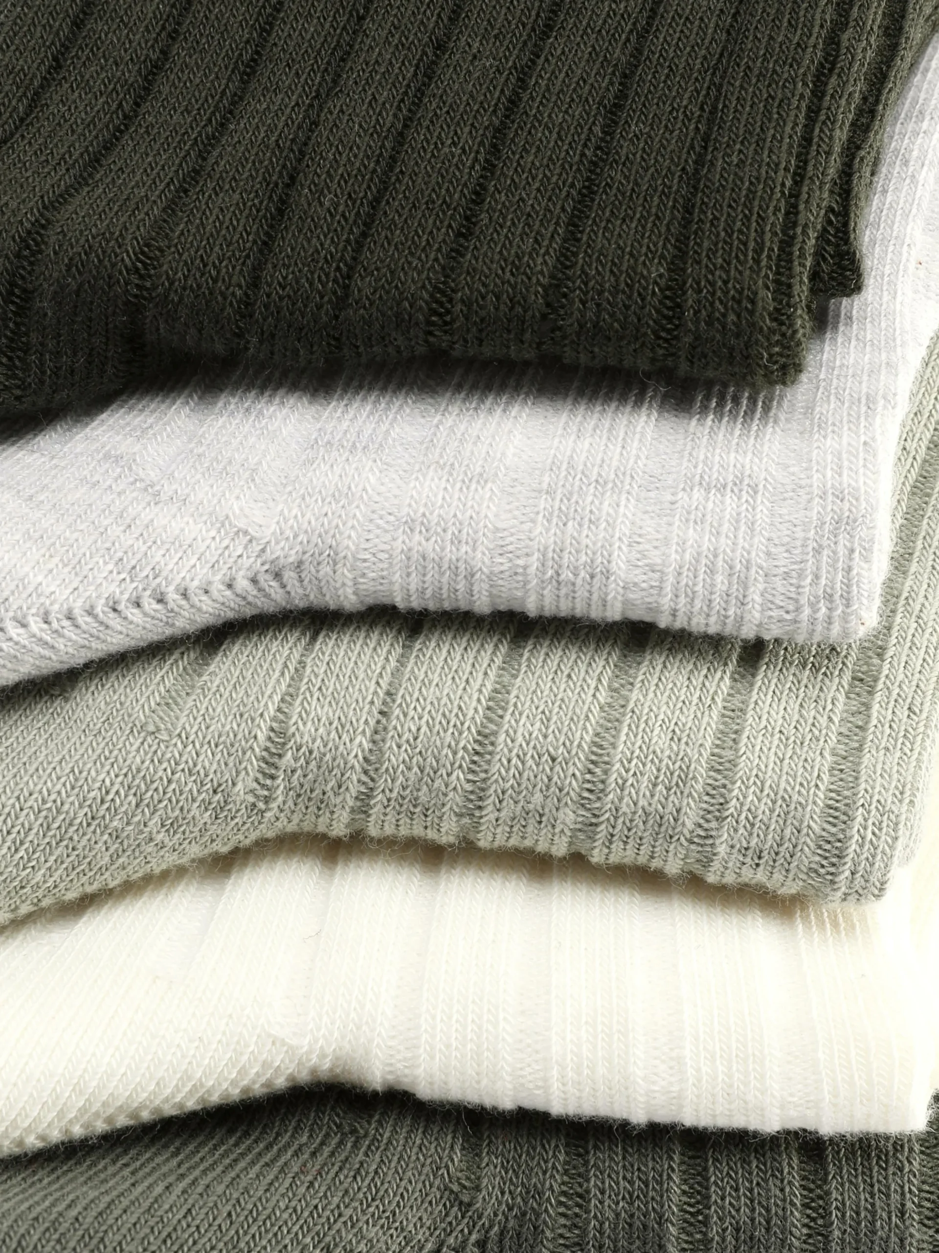 5-Pack Ribbed Crew Socks
