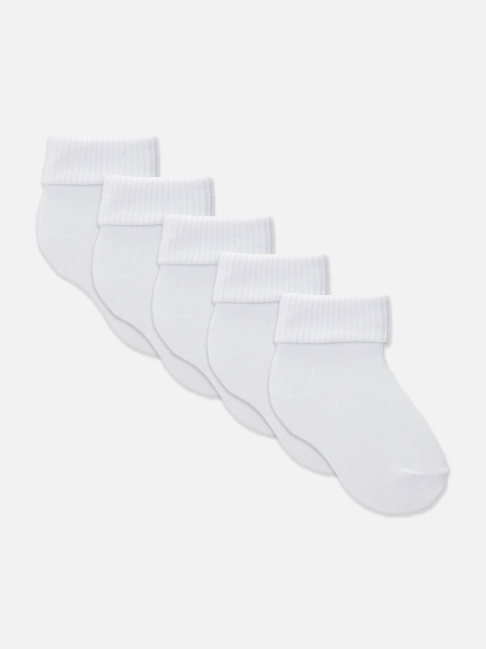 5-Pack Ribbed Hem Socks