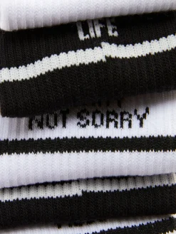 5-Pack Slogan Crew Socks