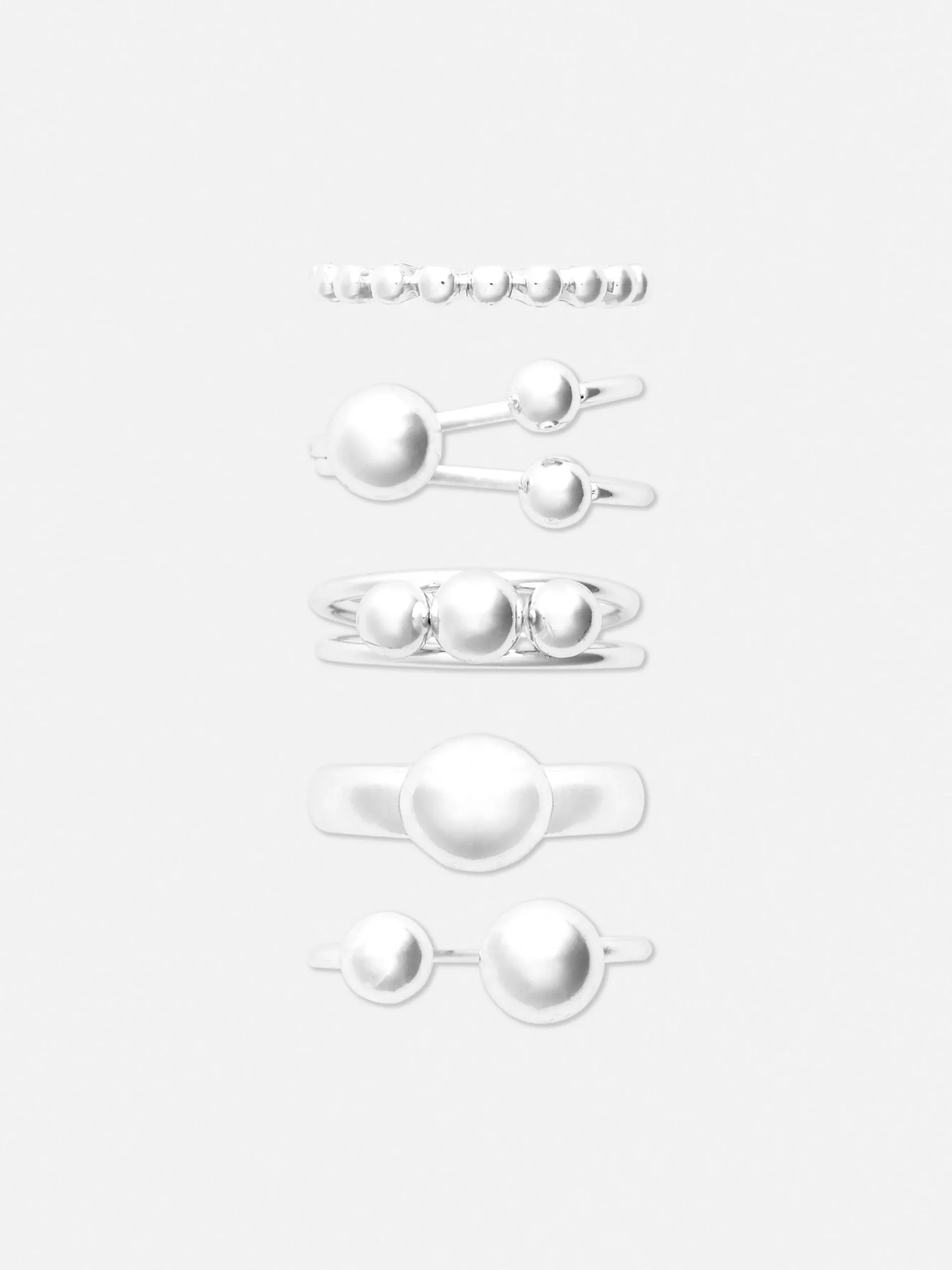 5-Pack Stackable Orb Rings