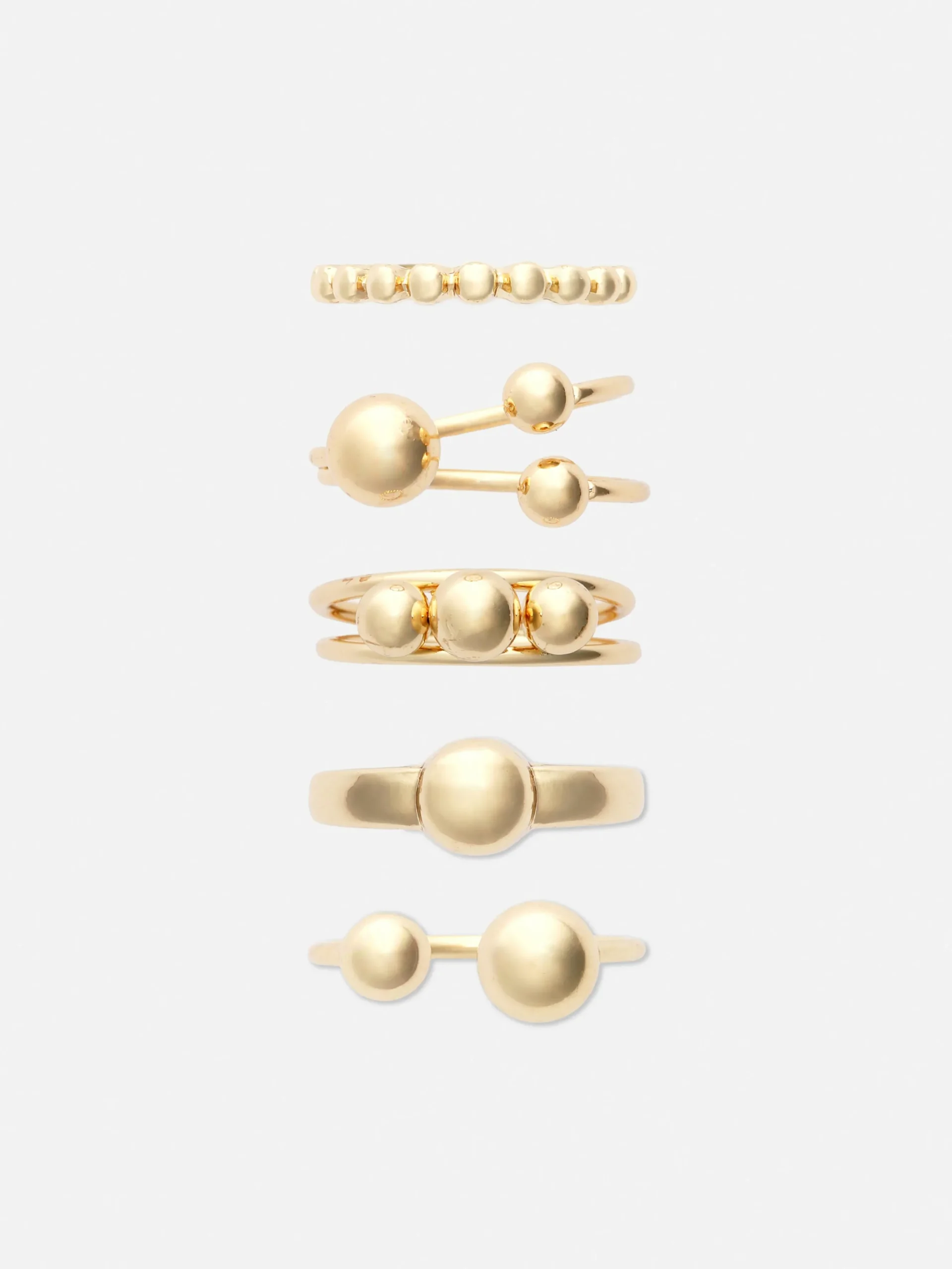 5-Pack Stackable Orb Rings
