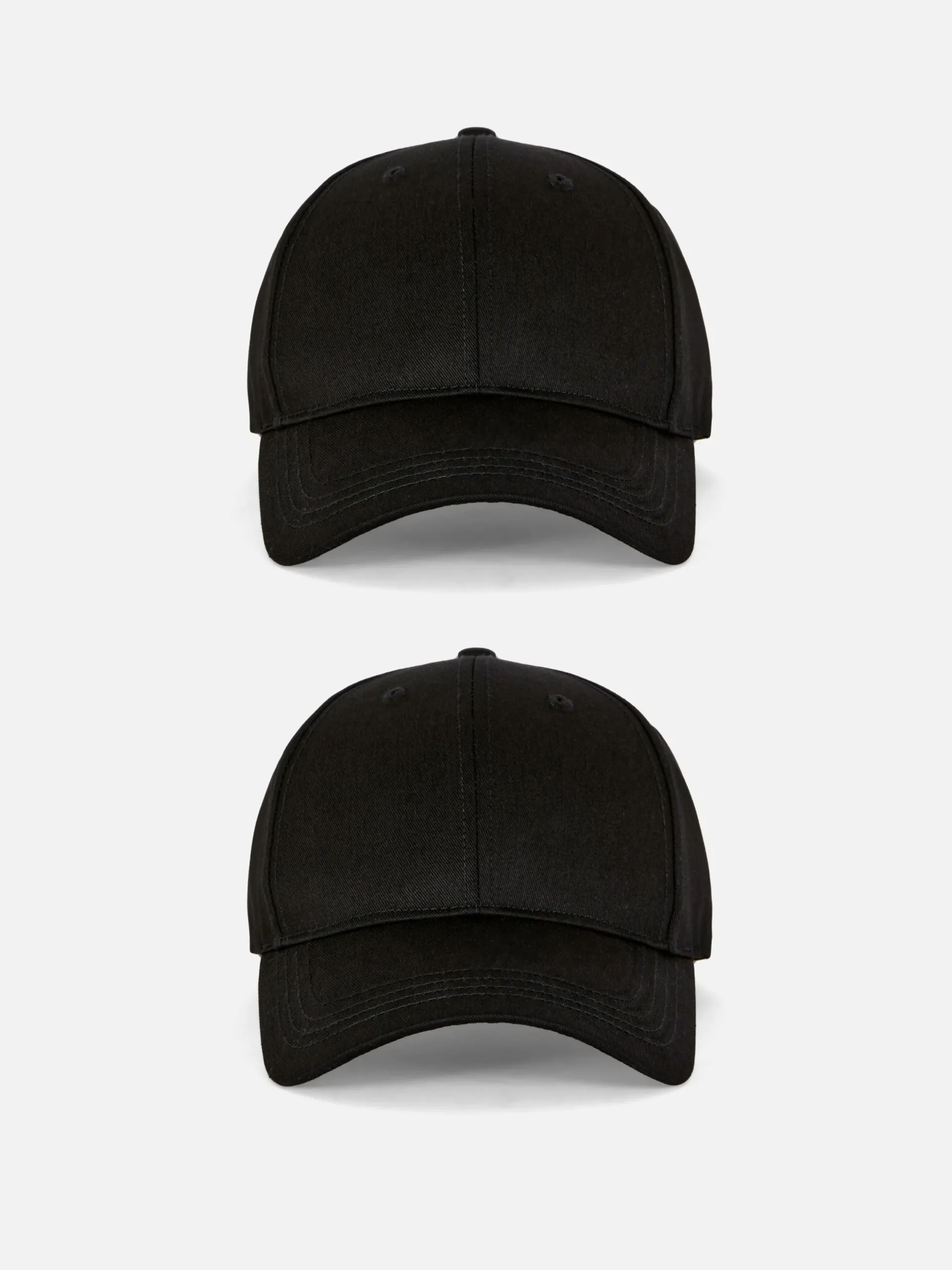 2-Pack Woven Baseball Caps