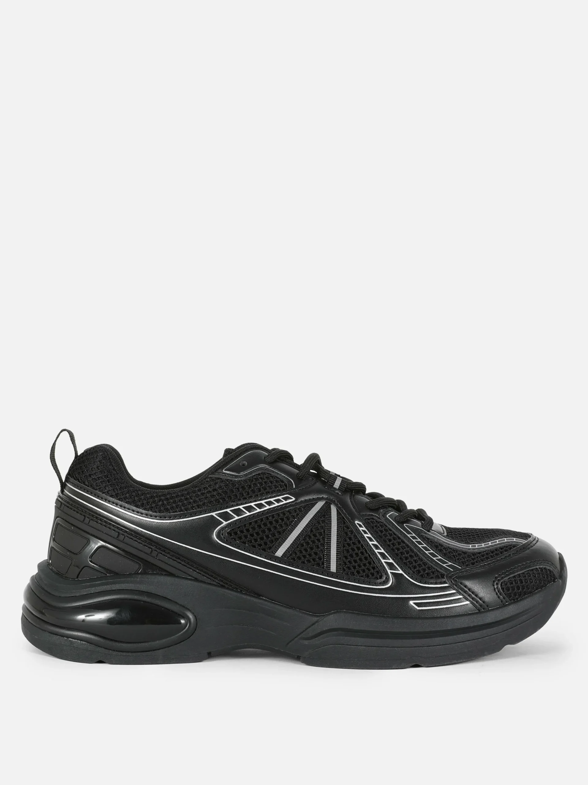 Paneled Low-Top Sports Sneakers