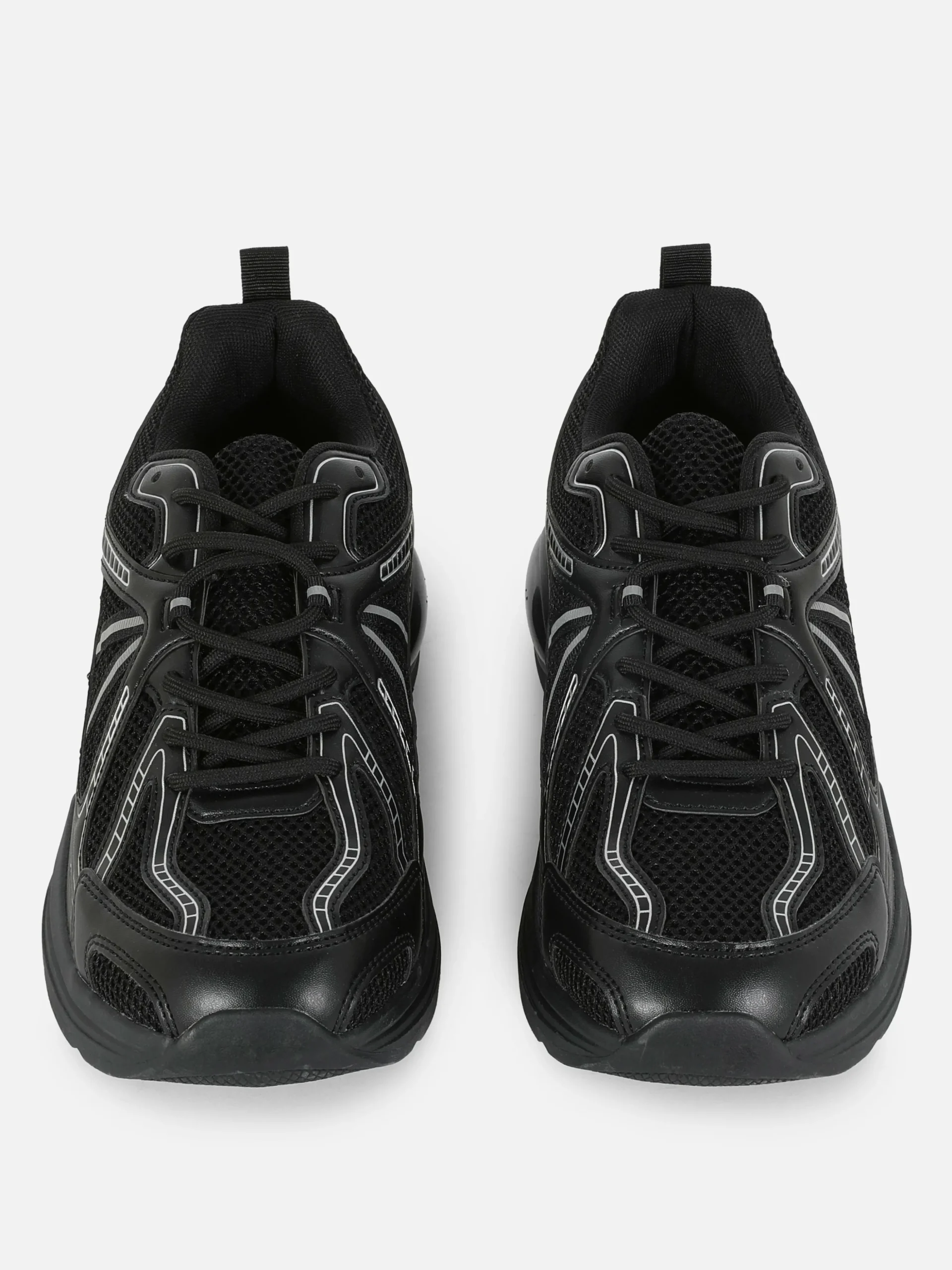 Paneled Low-Top Sports Sneakers