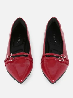 Patent Pointed Toe Ballet Flats