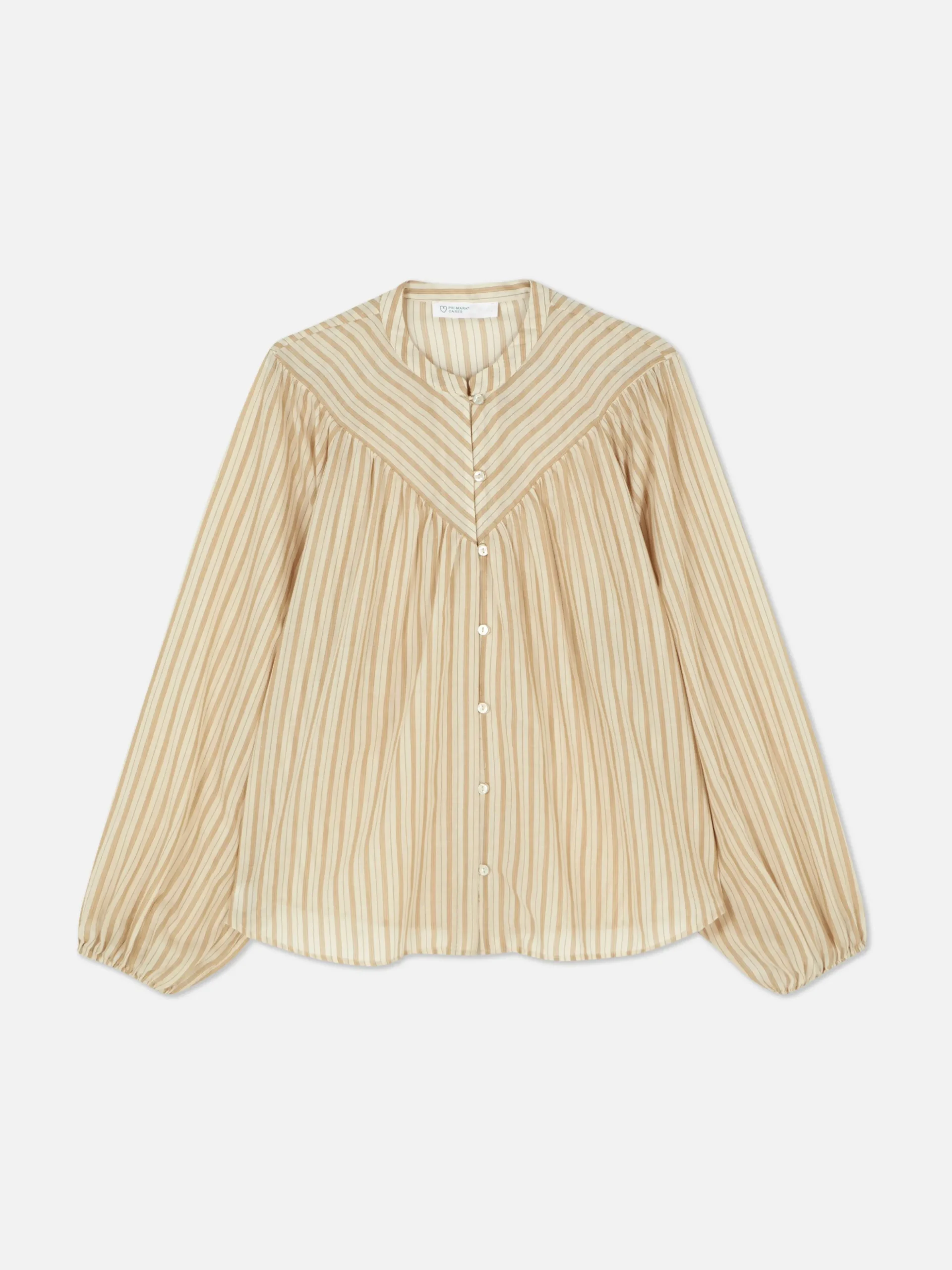 Patterned Peasant Blouse