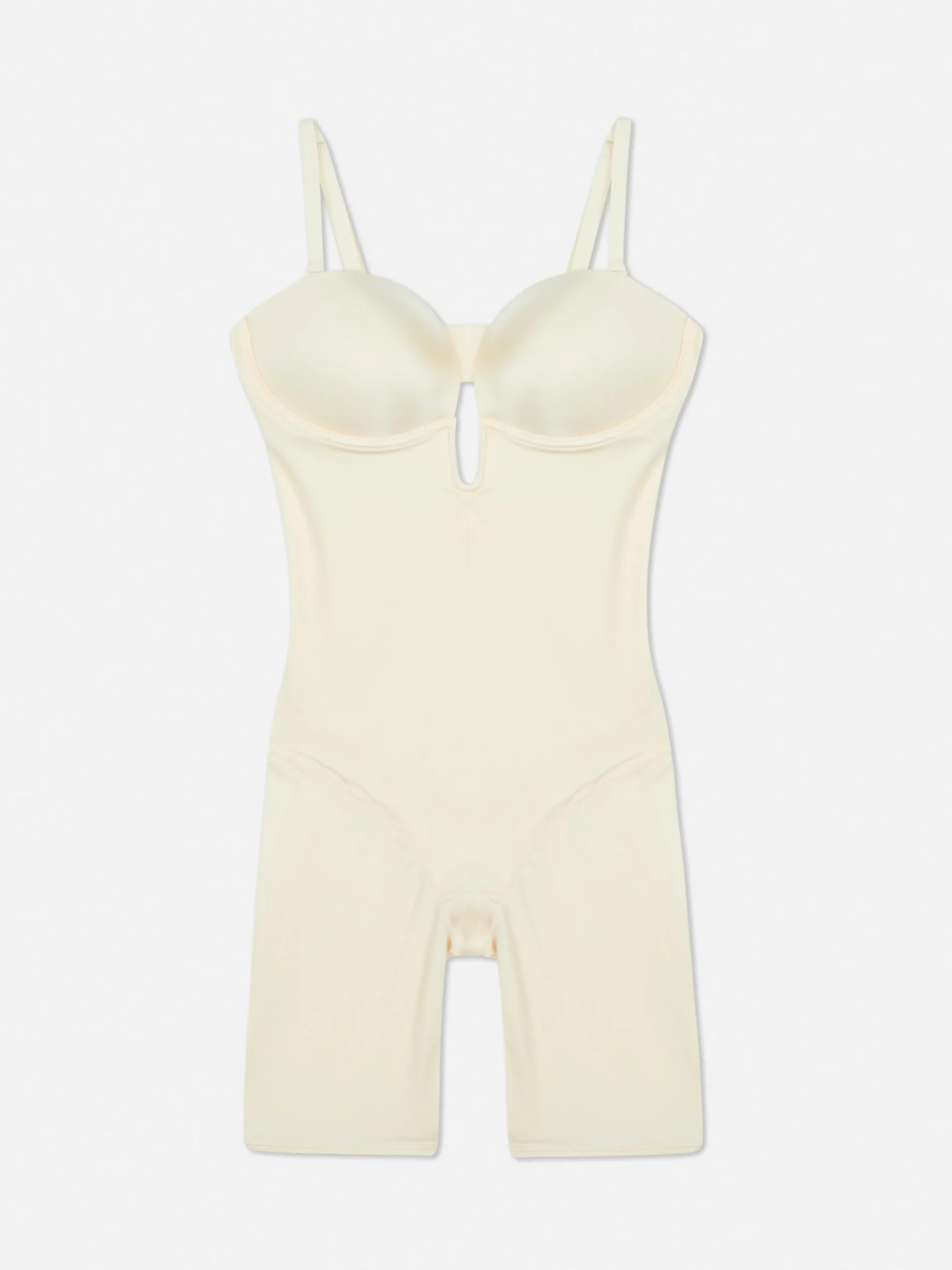 Plunging Cup Longline Shapewear Bodysuit