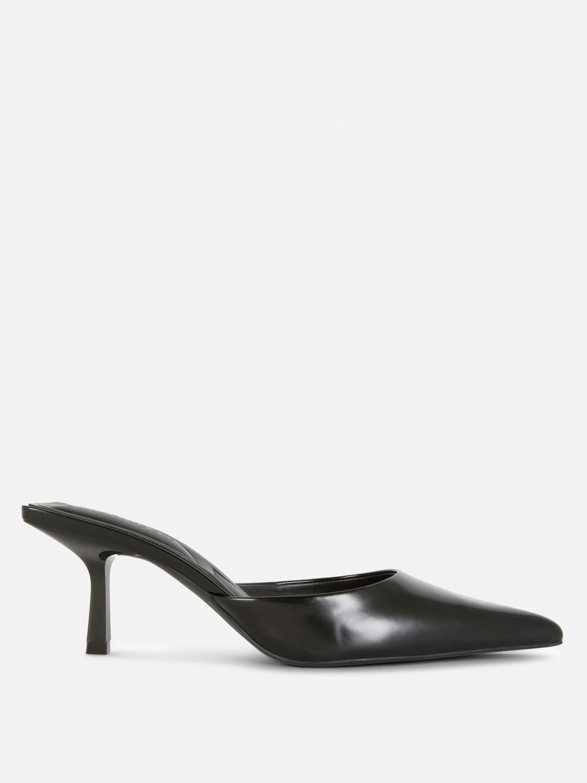 Pointed Mule Kitten Heels