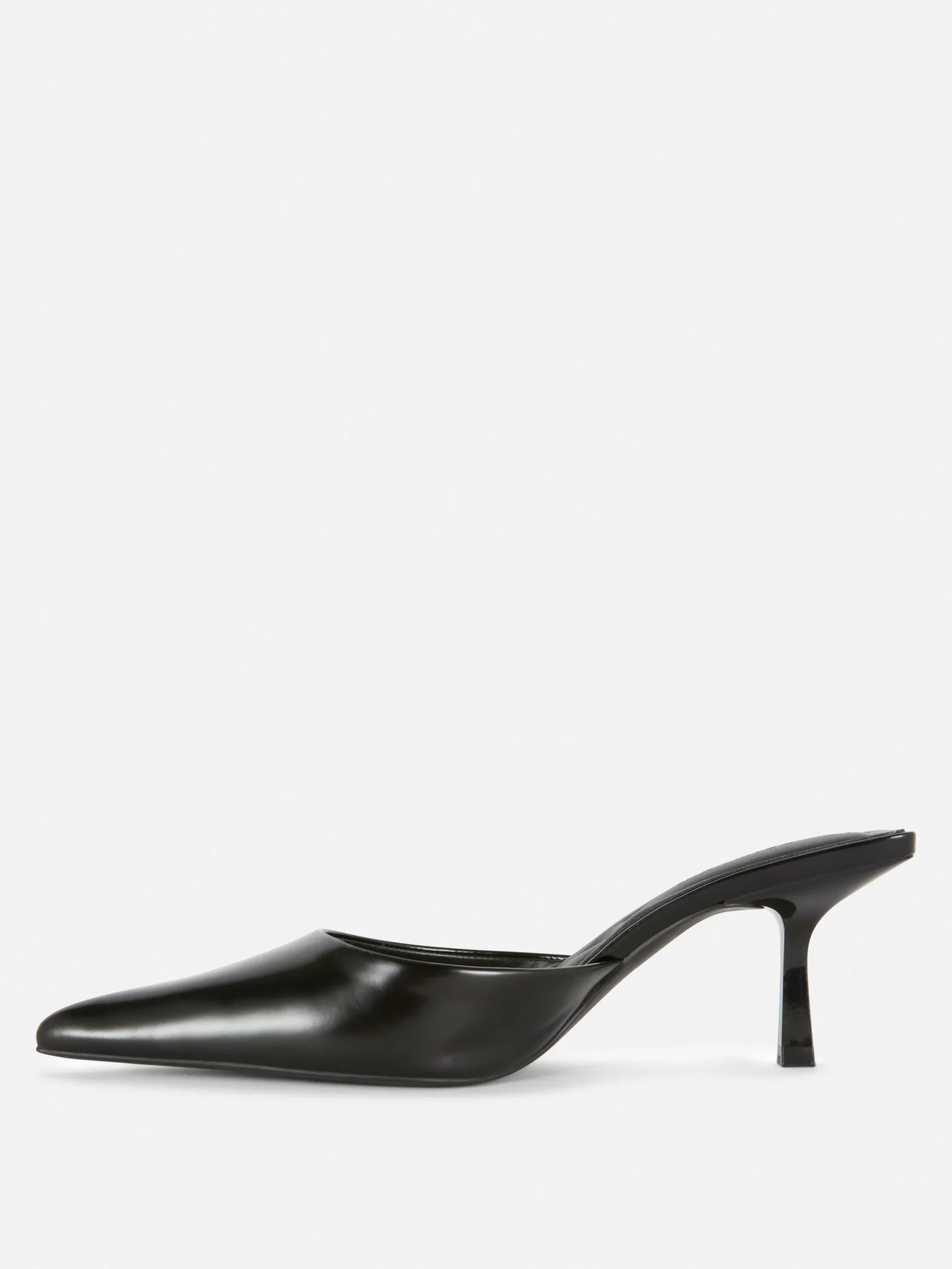 Pointed Mule Kitten Heels
