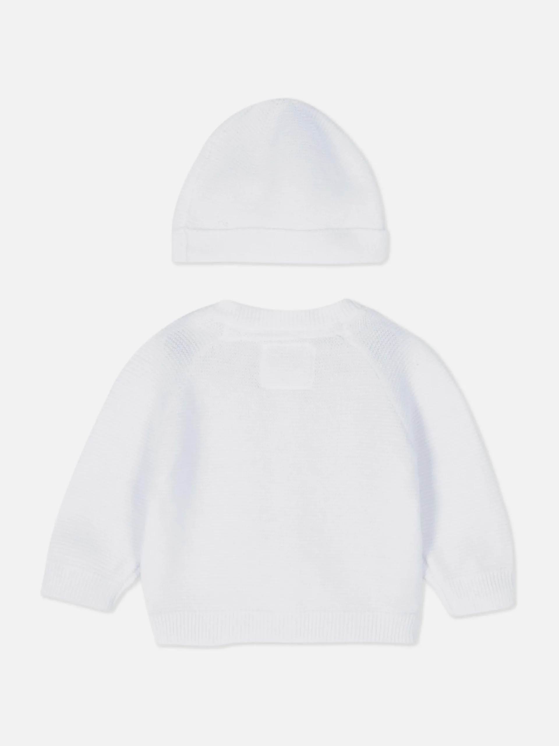 Premature Cardigan And Hat Set