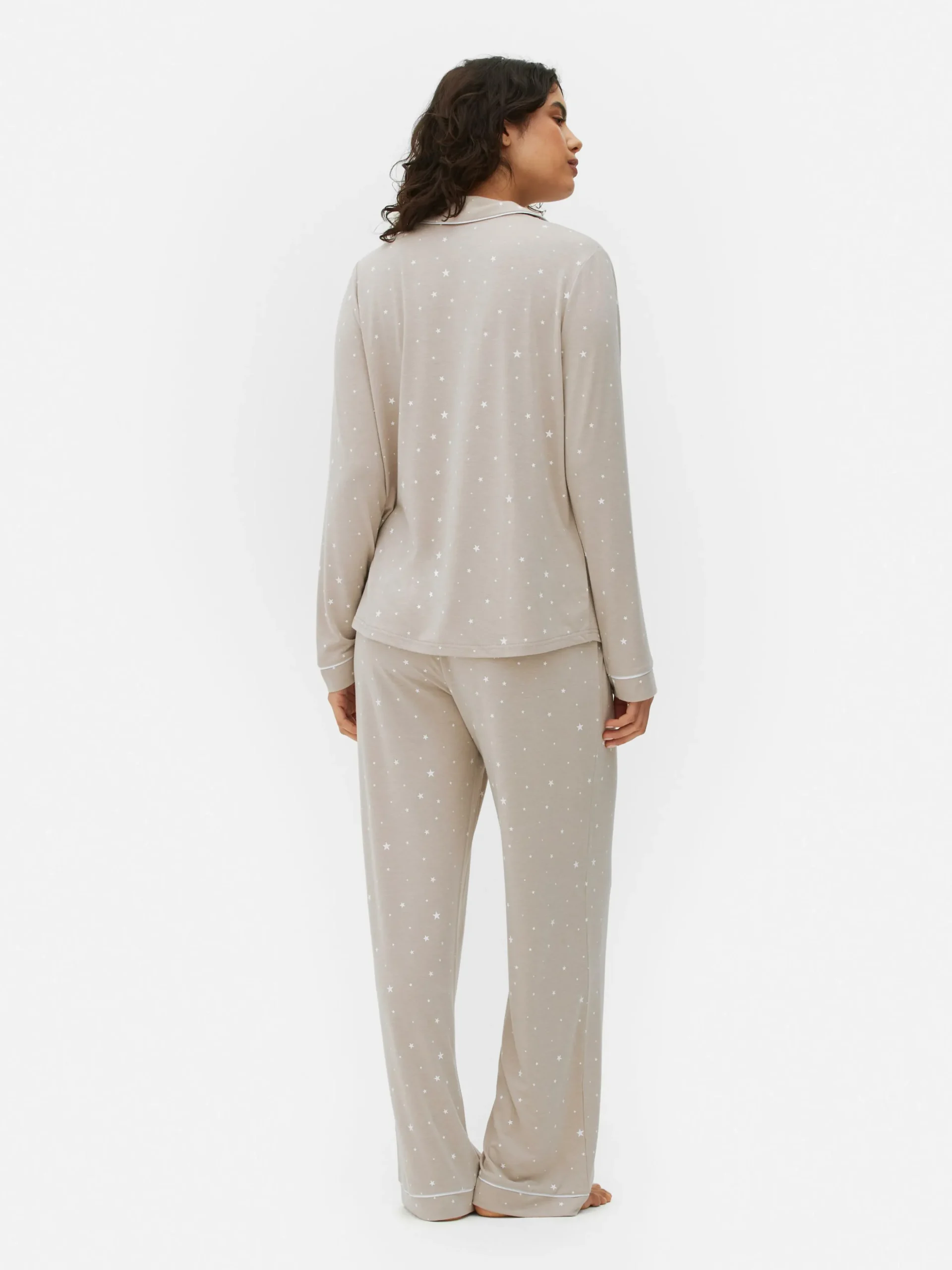 Printed Boyfriend Pajamas