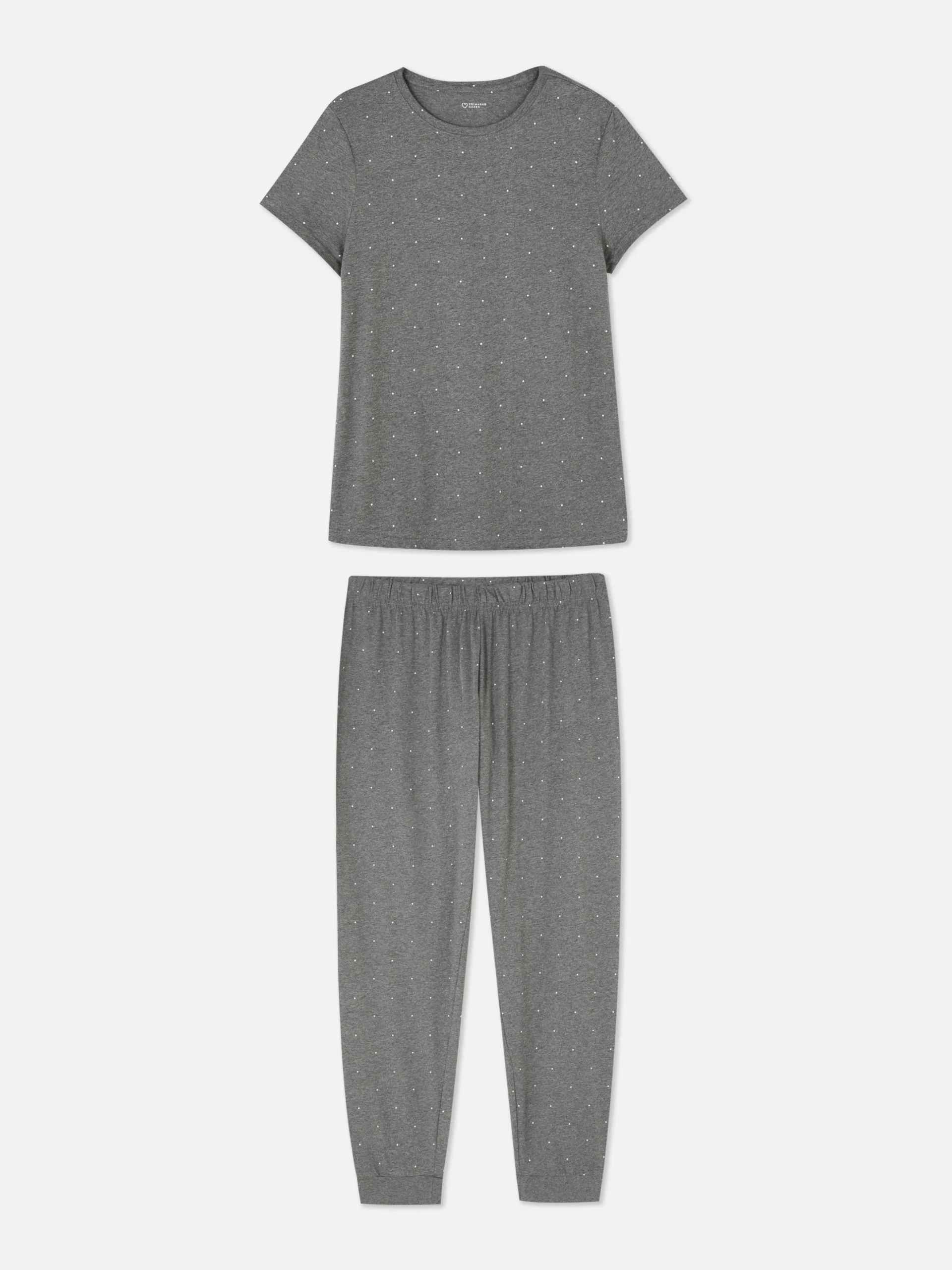 Printed Jersey Short Sleeve Pajamas