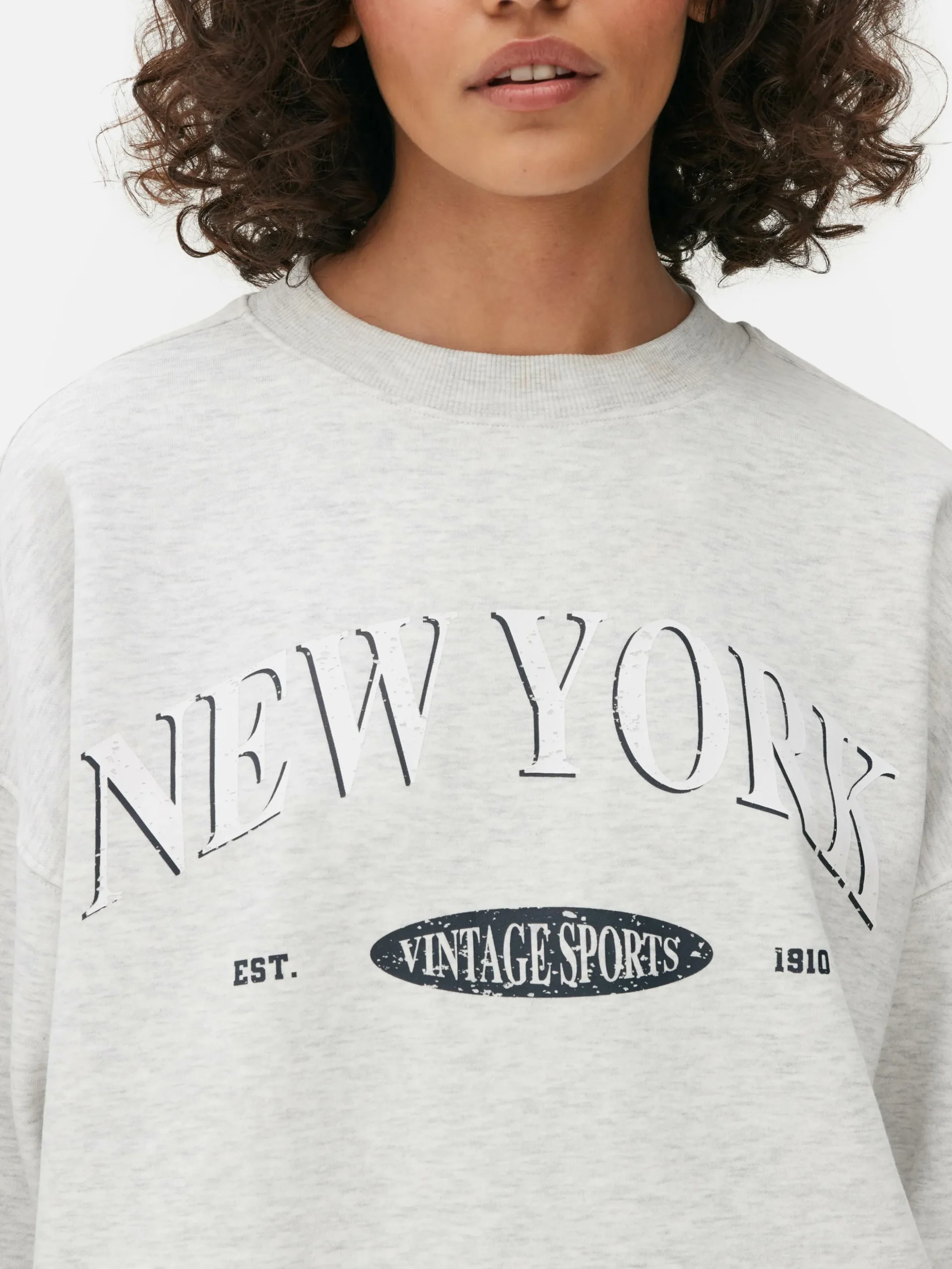 Printed Oversized Sweatshirt