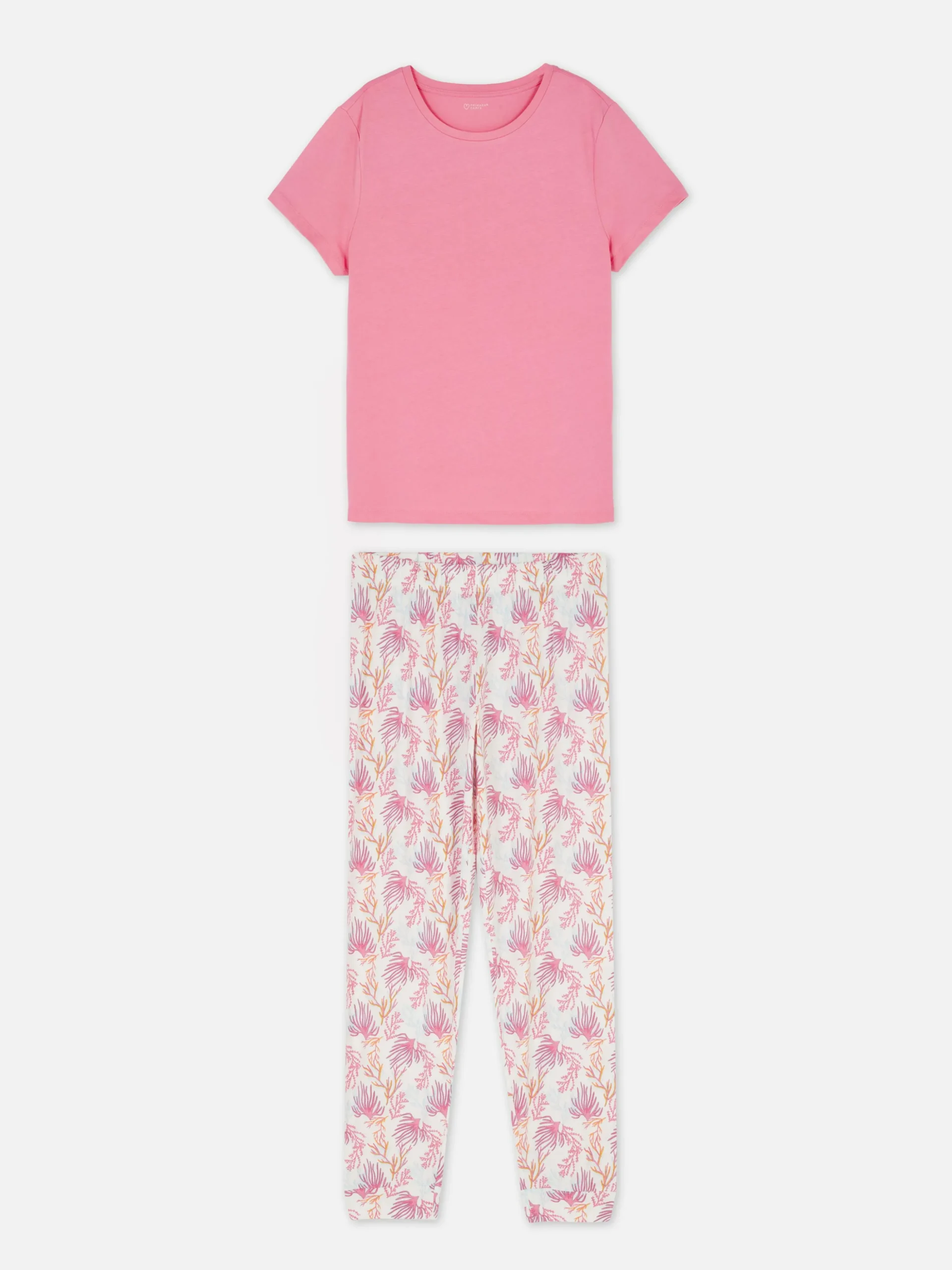 Printed Short Sleeve Pajamas