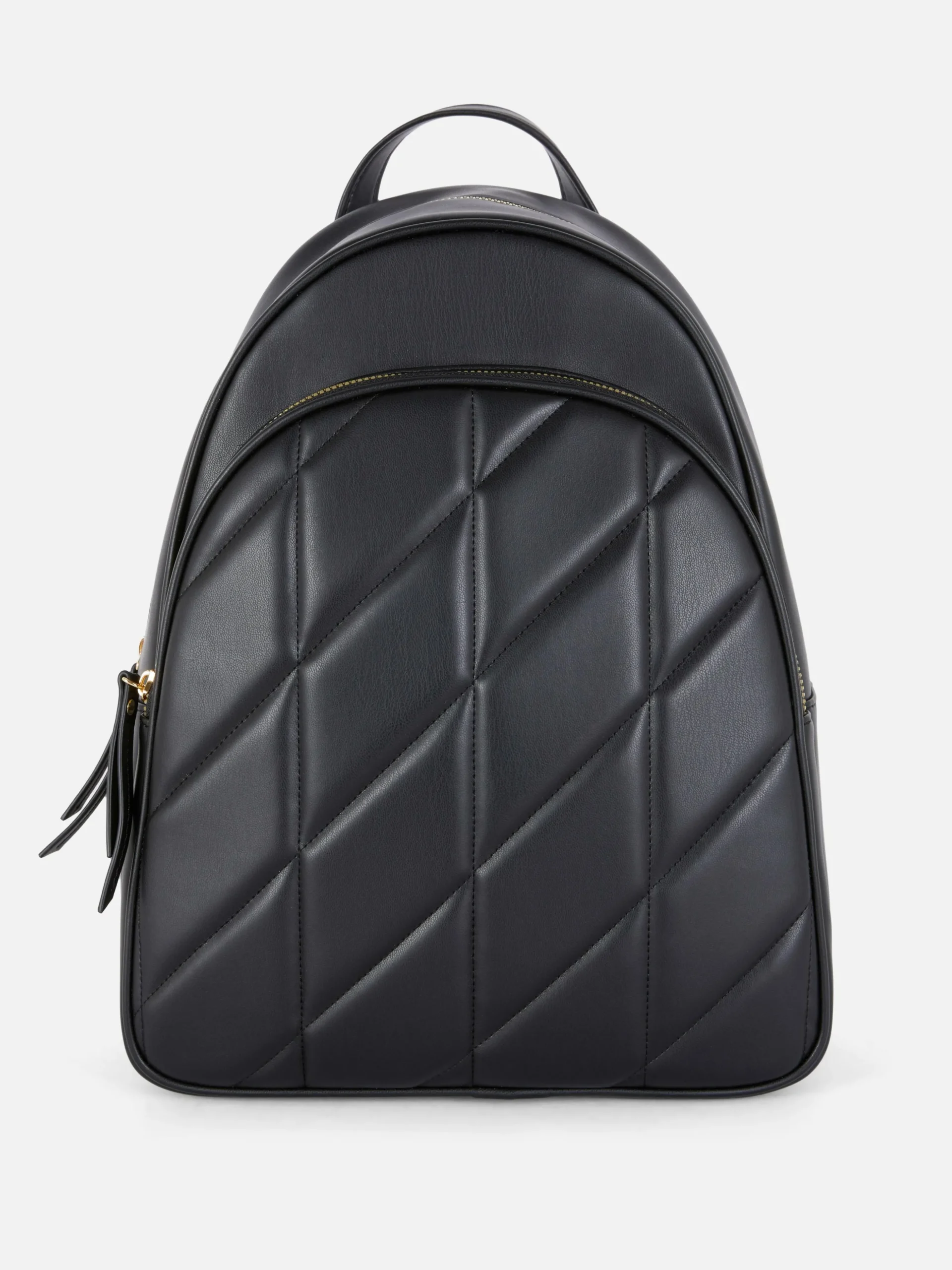 Quilted Faux Leather Backpack