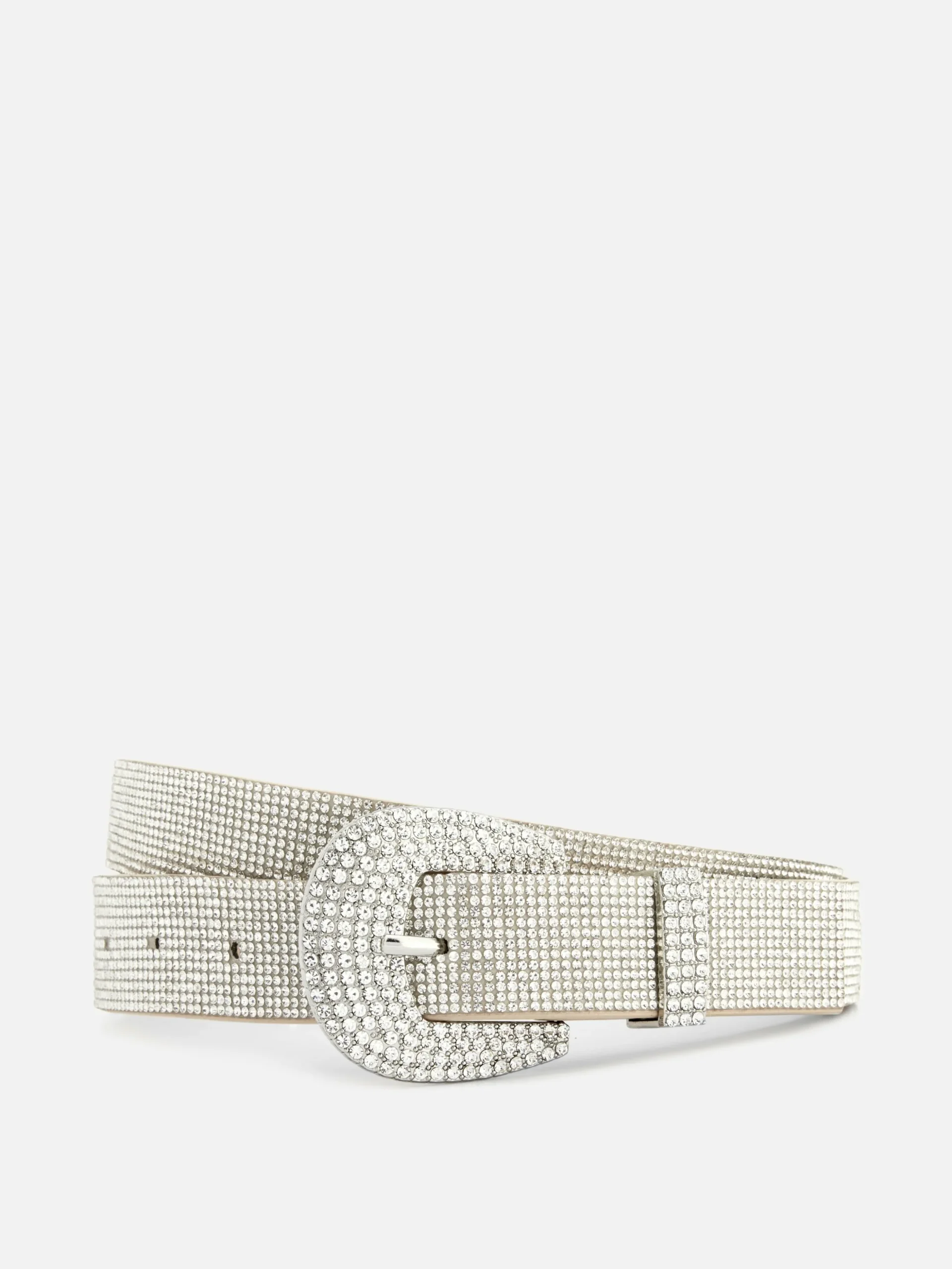 Rhinestone Buckle Belt