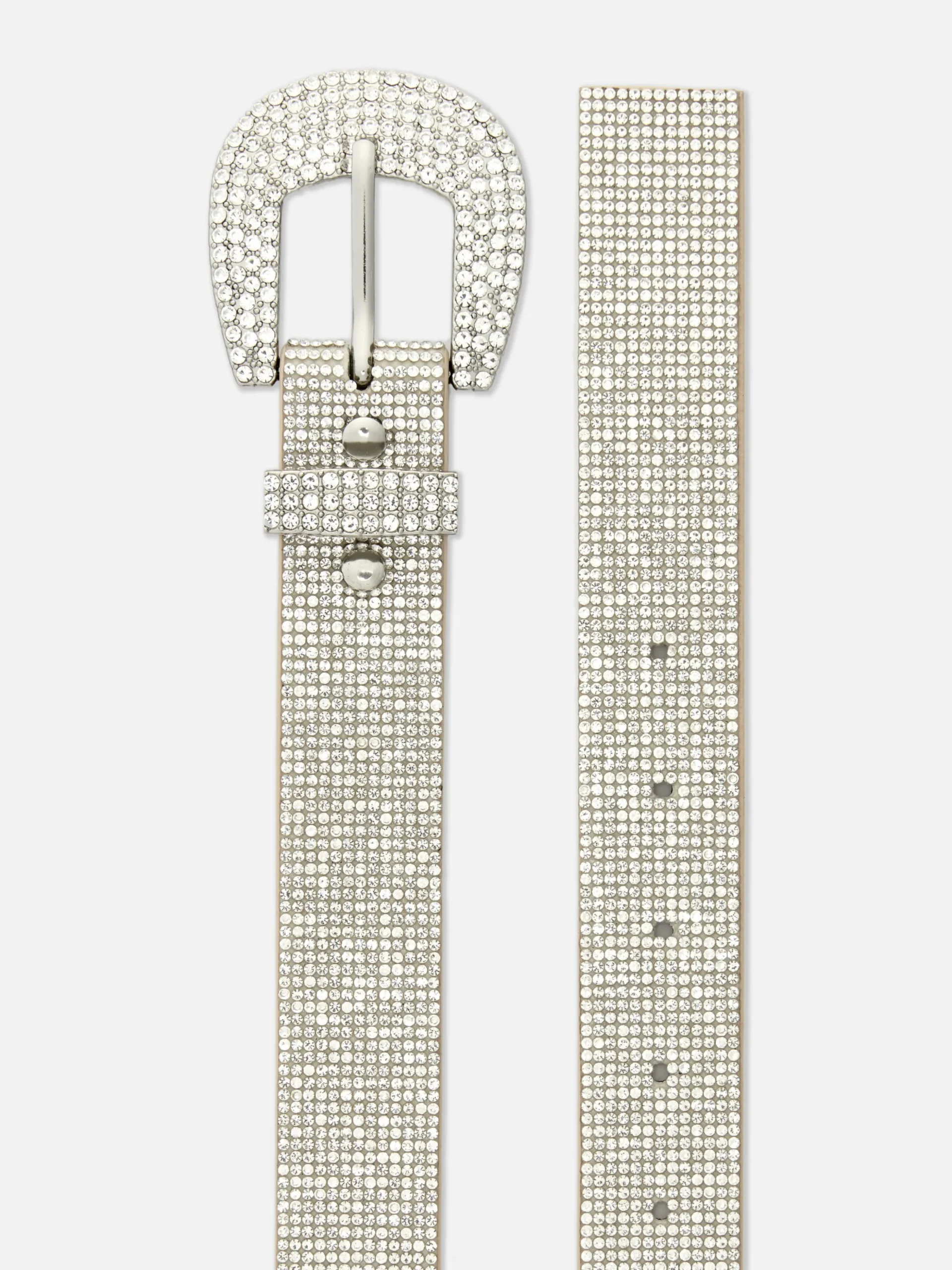 Rhinestone Buckle Belt