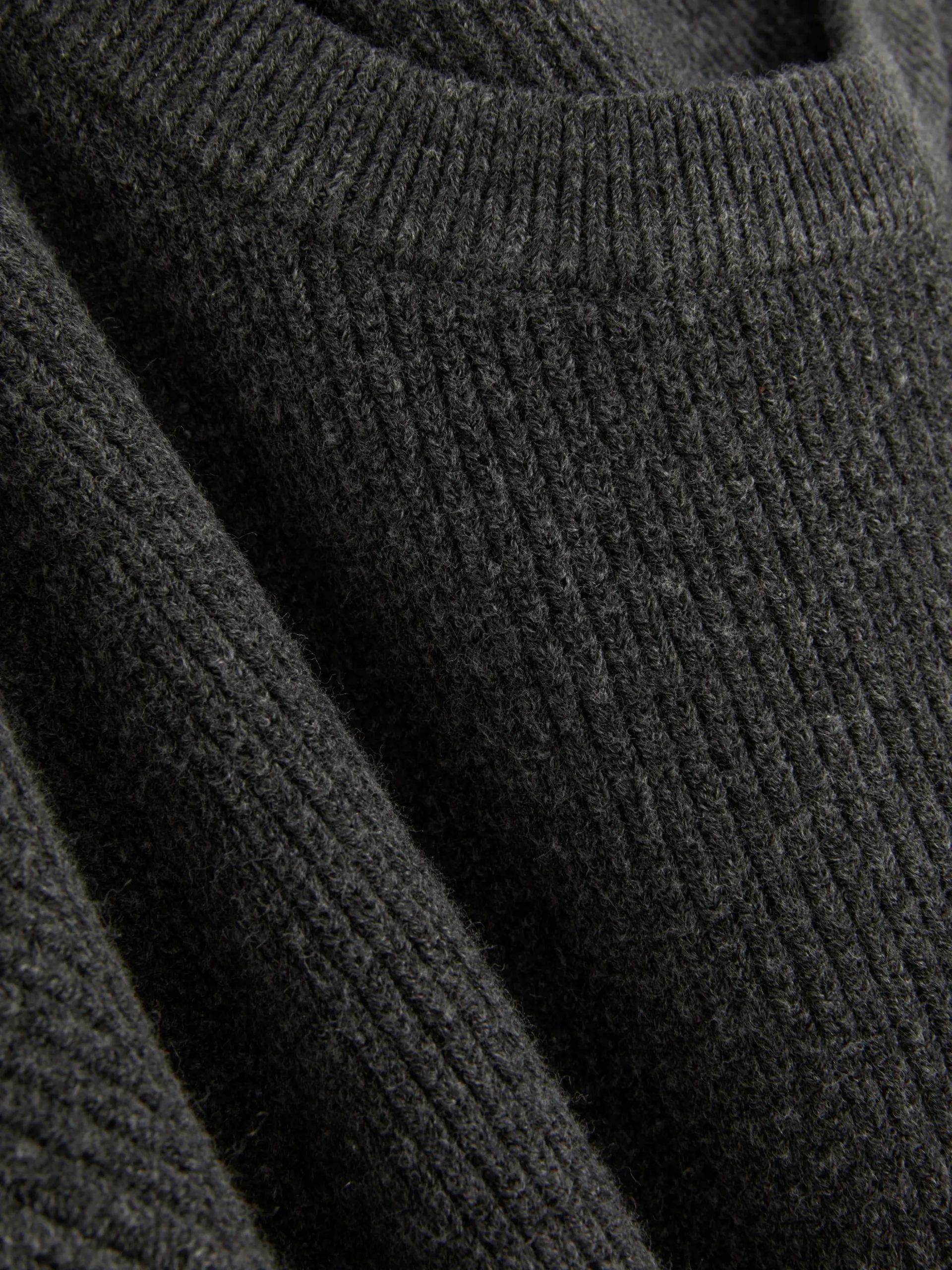 Ribbed Crew Neck Sweater