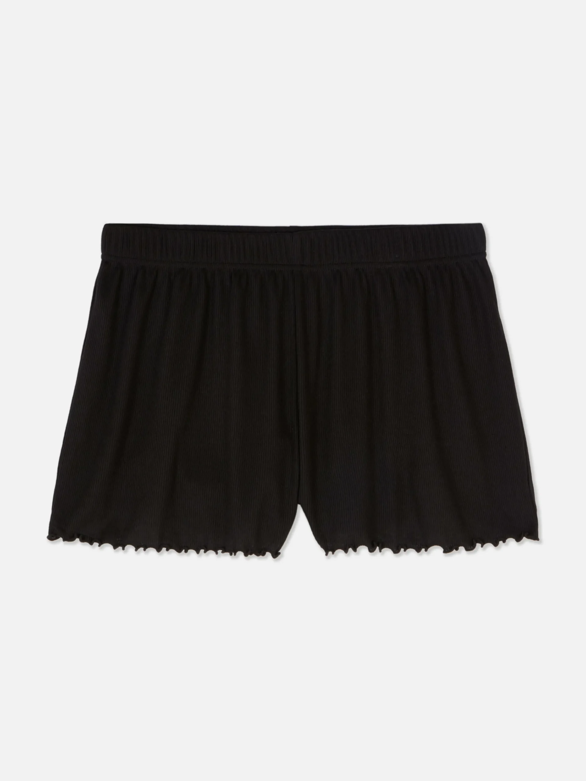 Ribbed Jersey Lounge Shorts