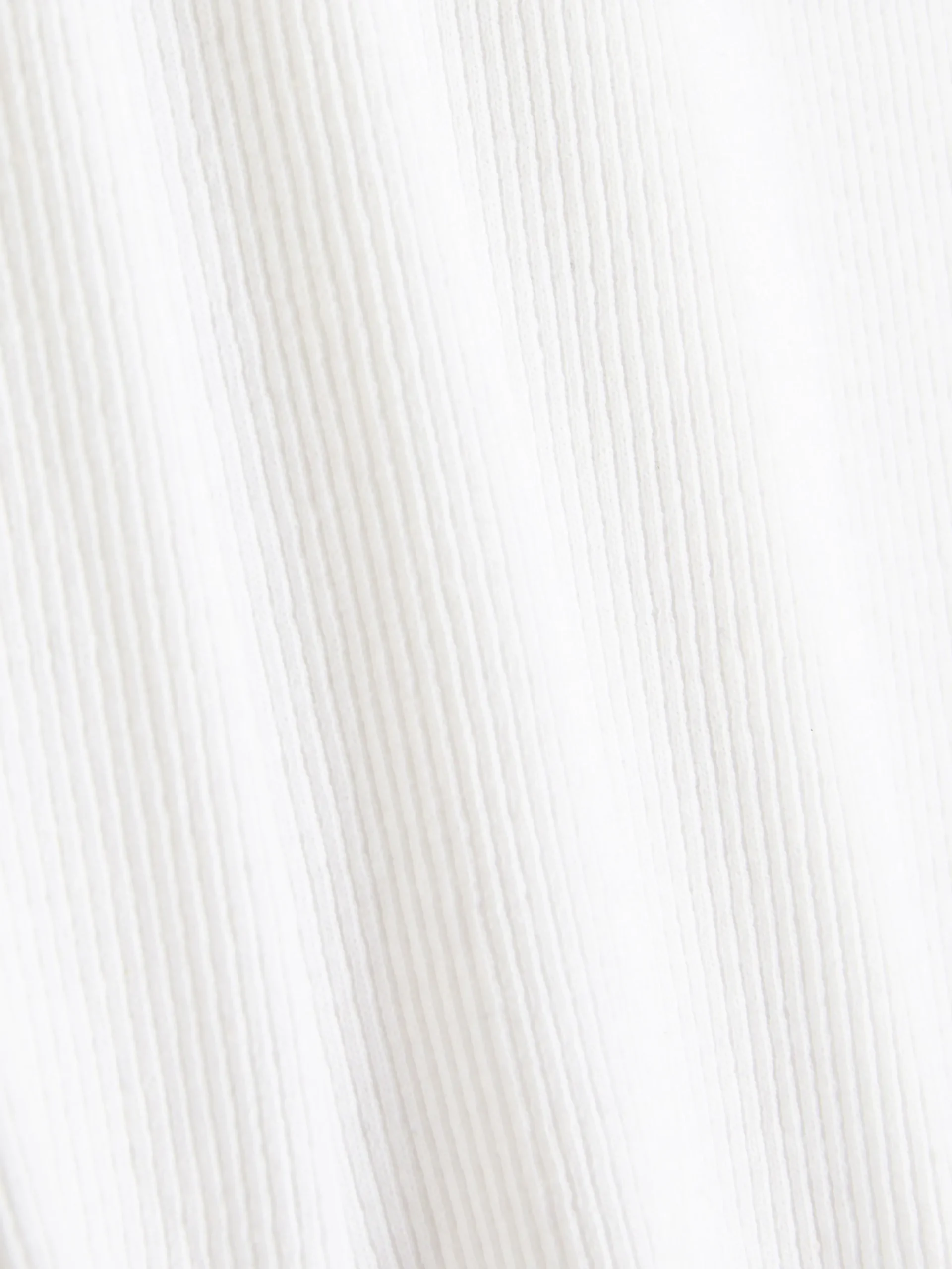Ribbed Lettuce Trim T-Shirt