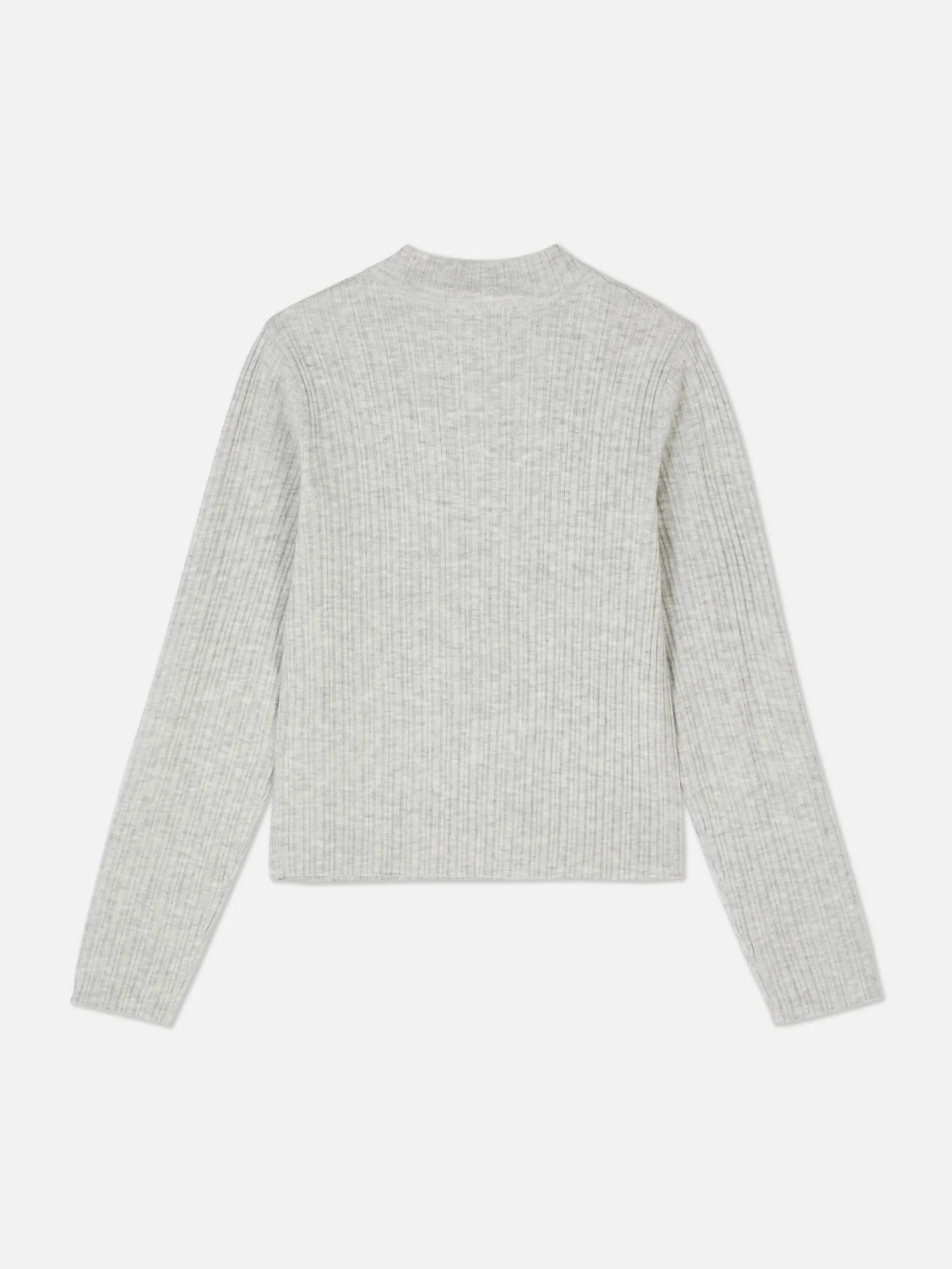 Ribbed Mock Neck Sweater