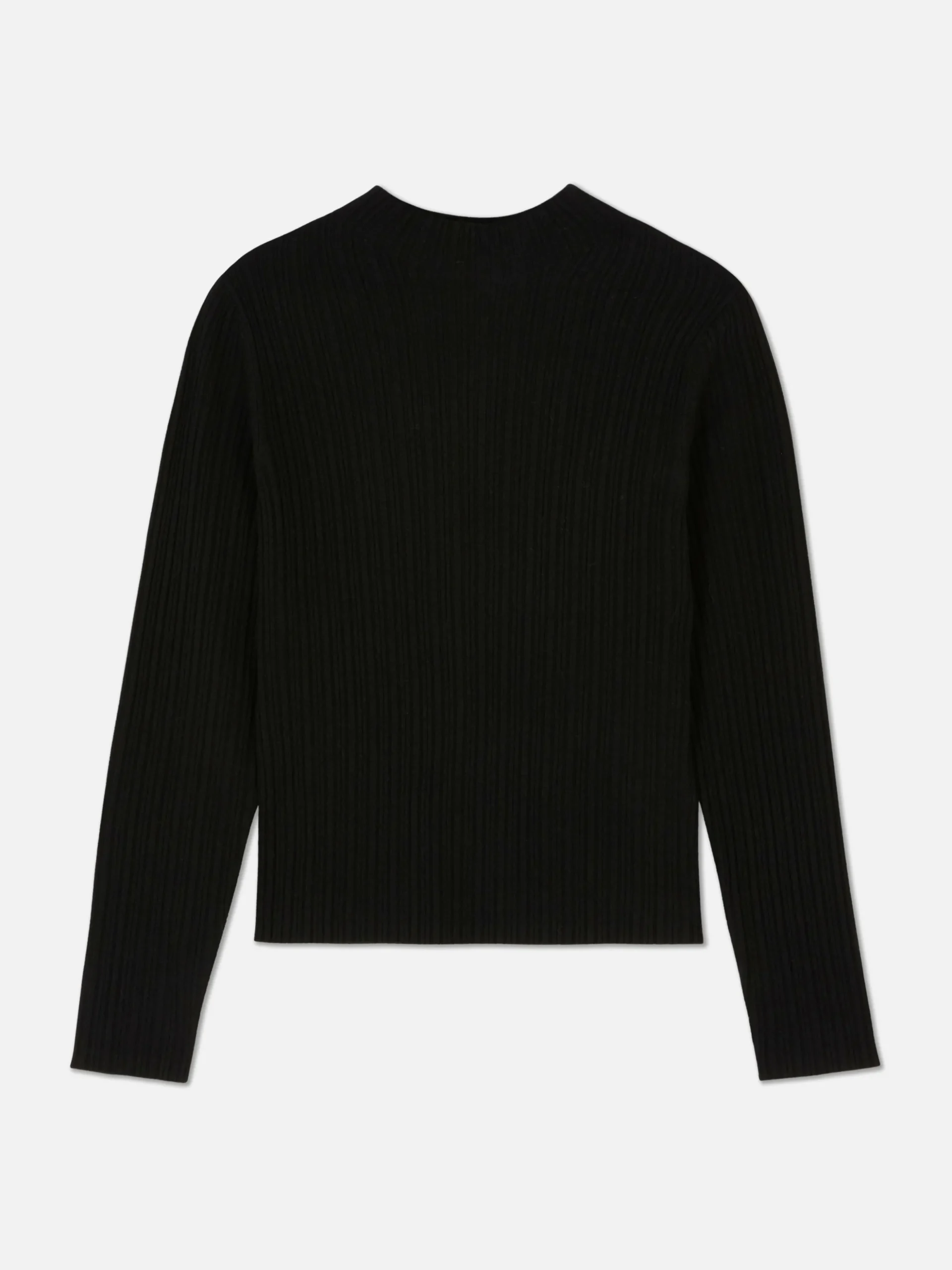 Ribbed Mock Neck Sweater