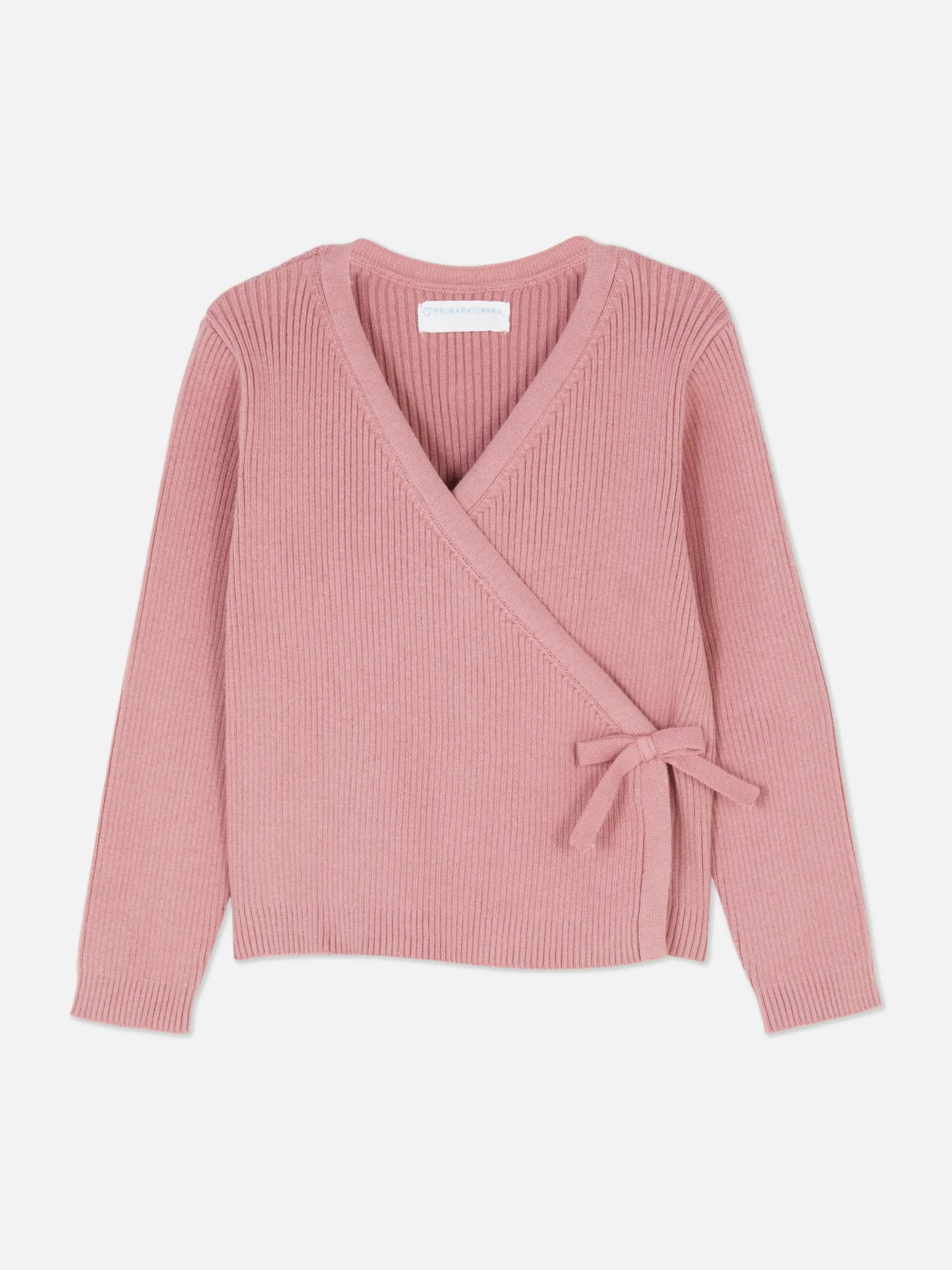 Ribbed Wrap Cardigan