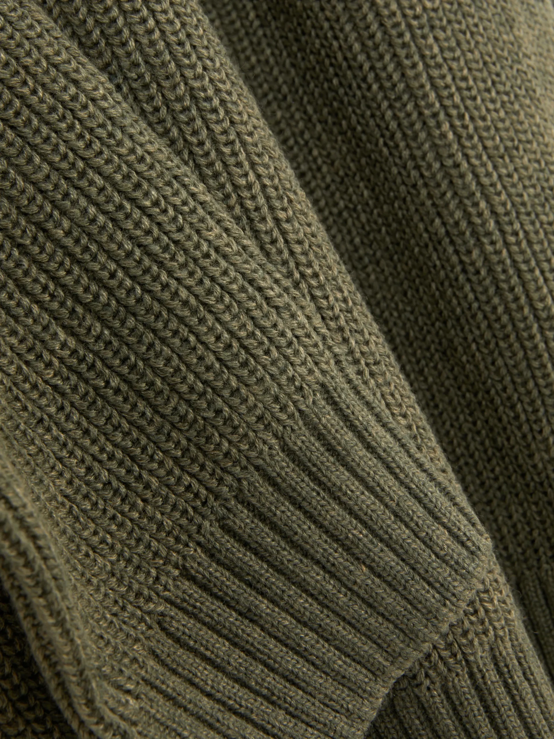 Rib-Knit Half-Zip Sweater