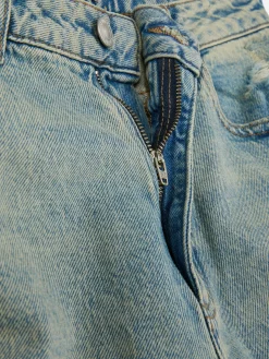 Ripped Denim Mom Jeans