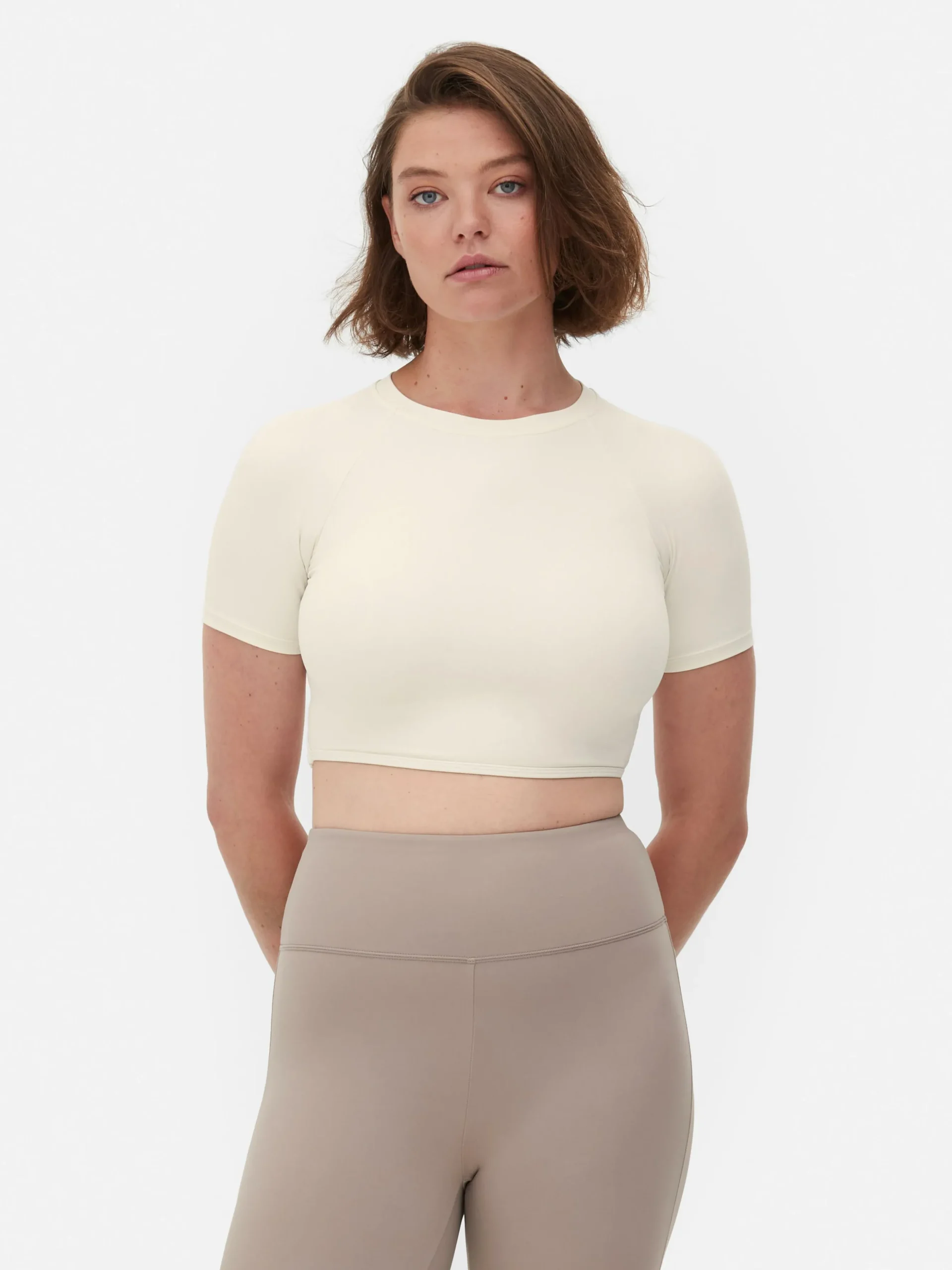 Rita Ora Buttery Soft Cropped Sports Top