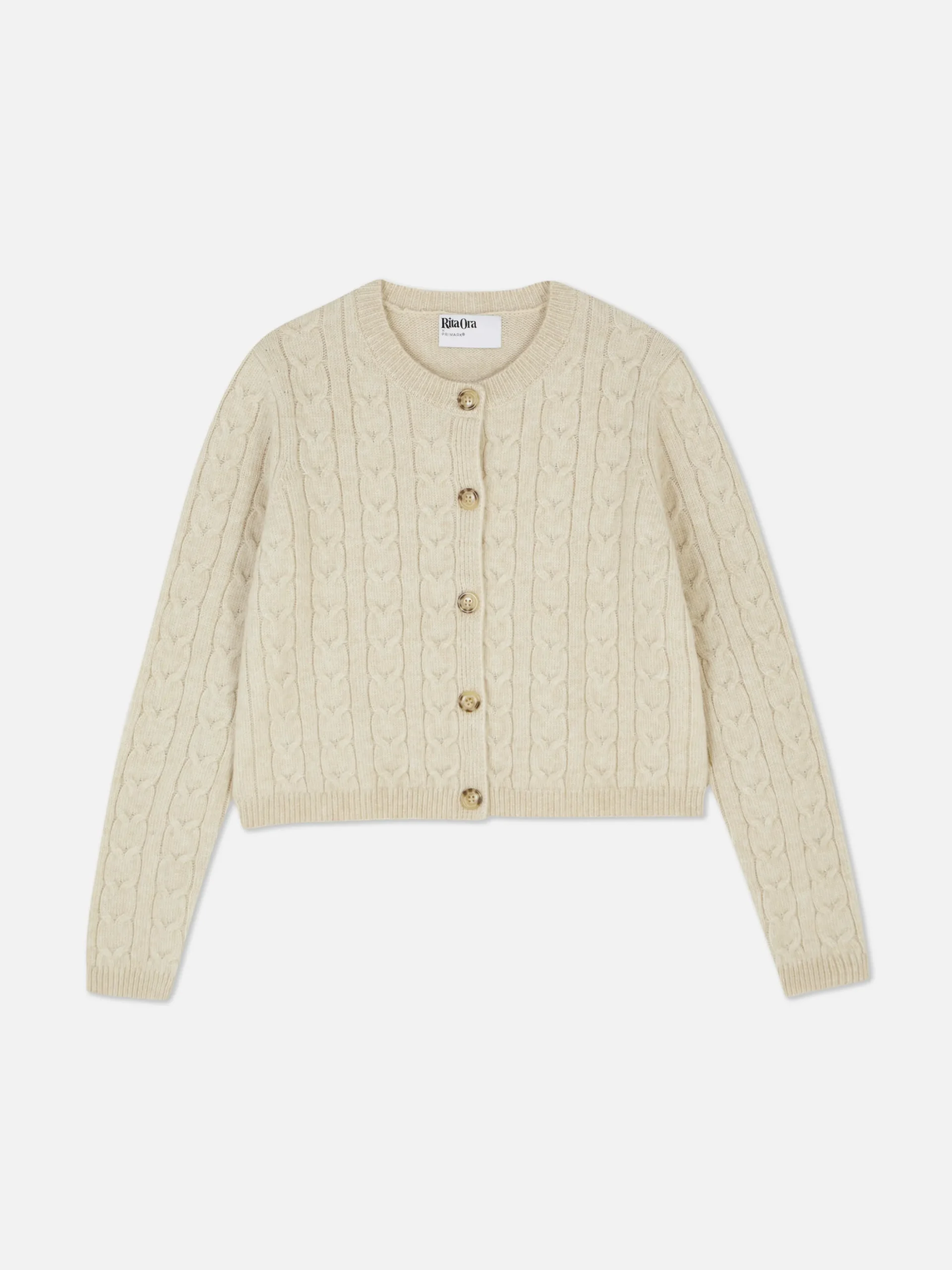Rita Ora Cable Knit Cardigan