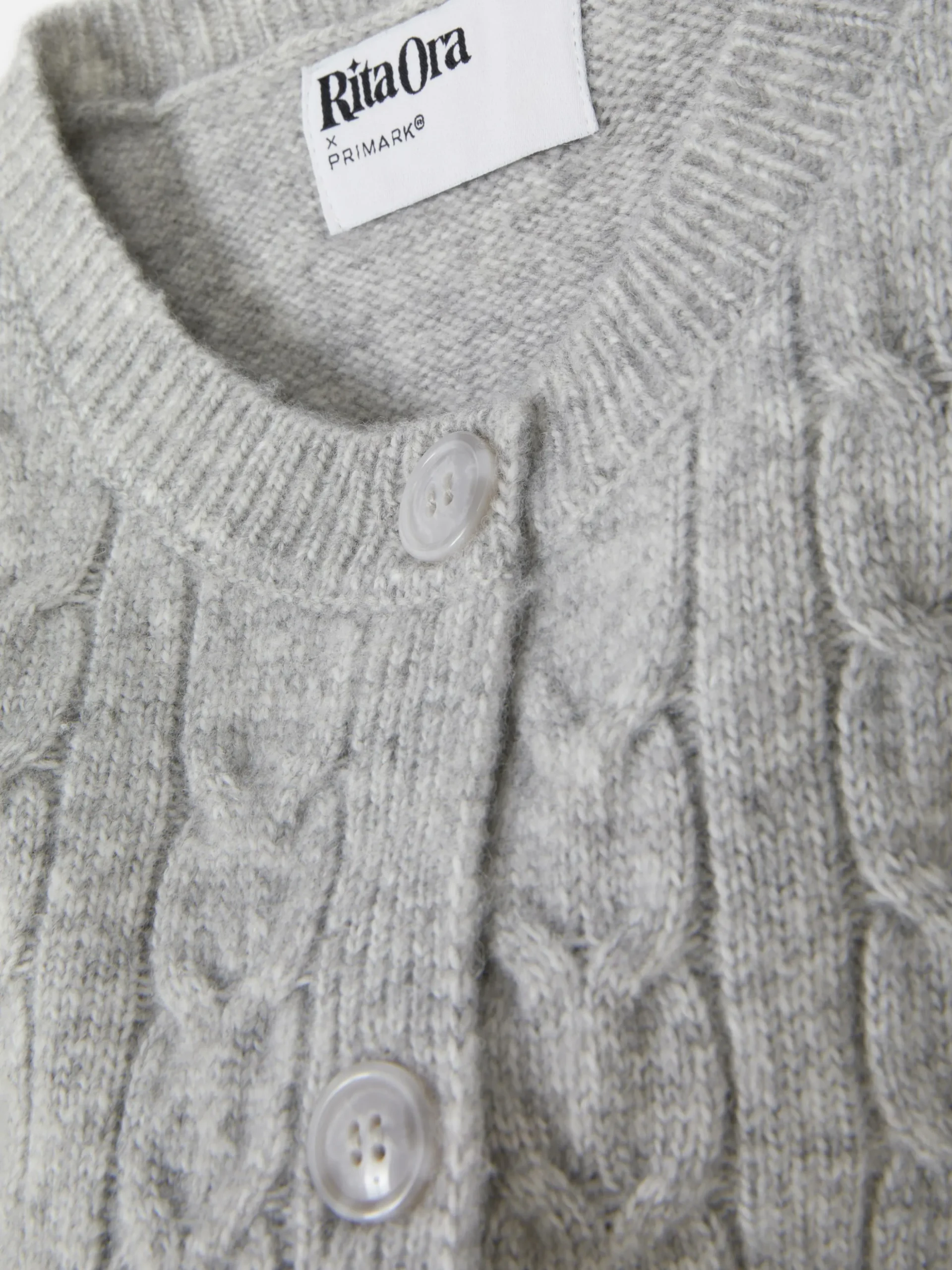 Rita Ora Cable Knit Cardigan