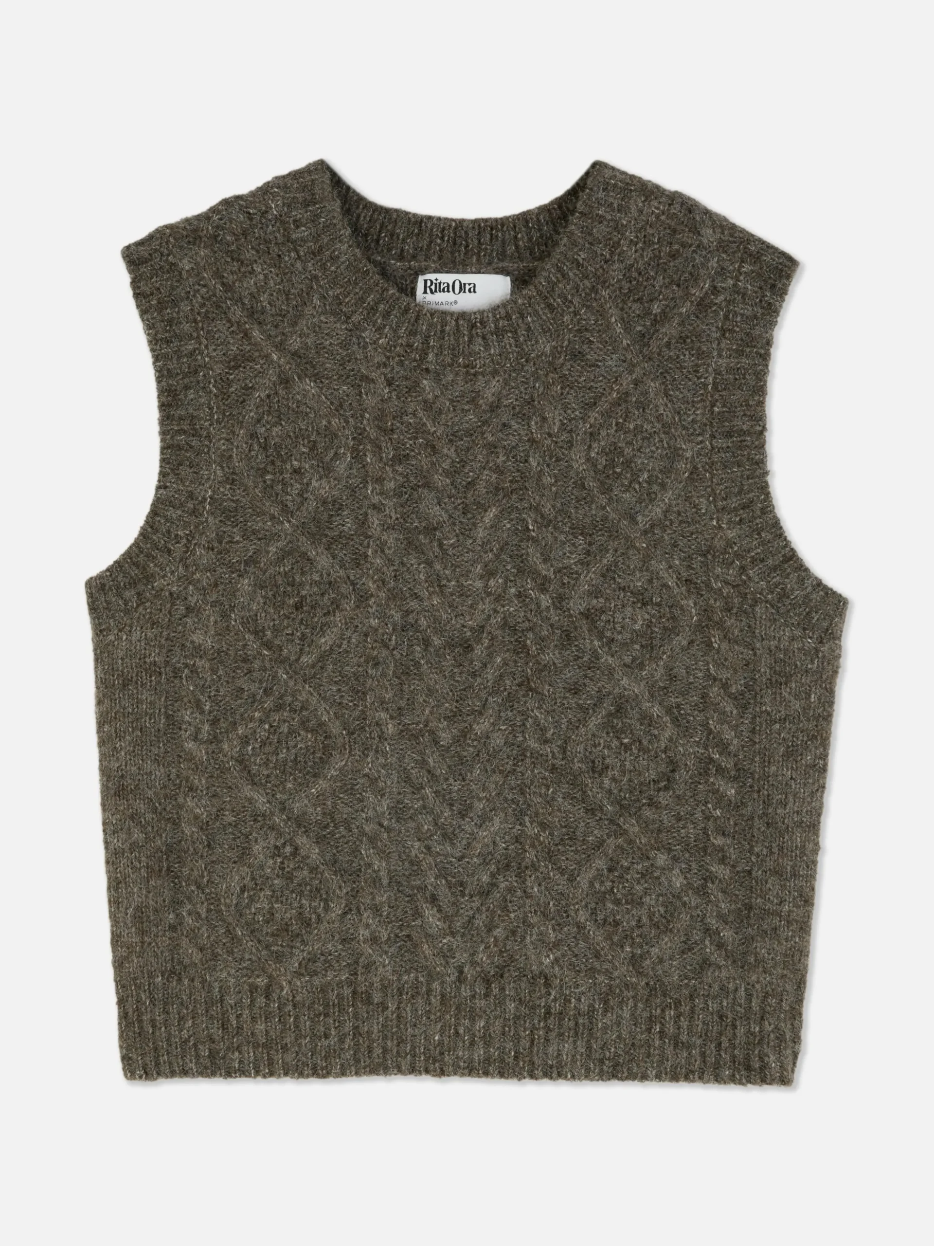Rita Ora Cable Knit Vest