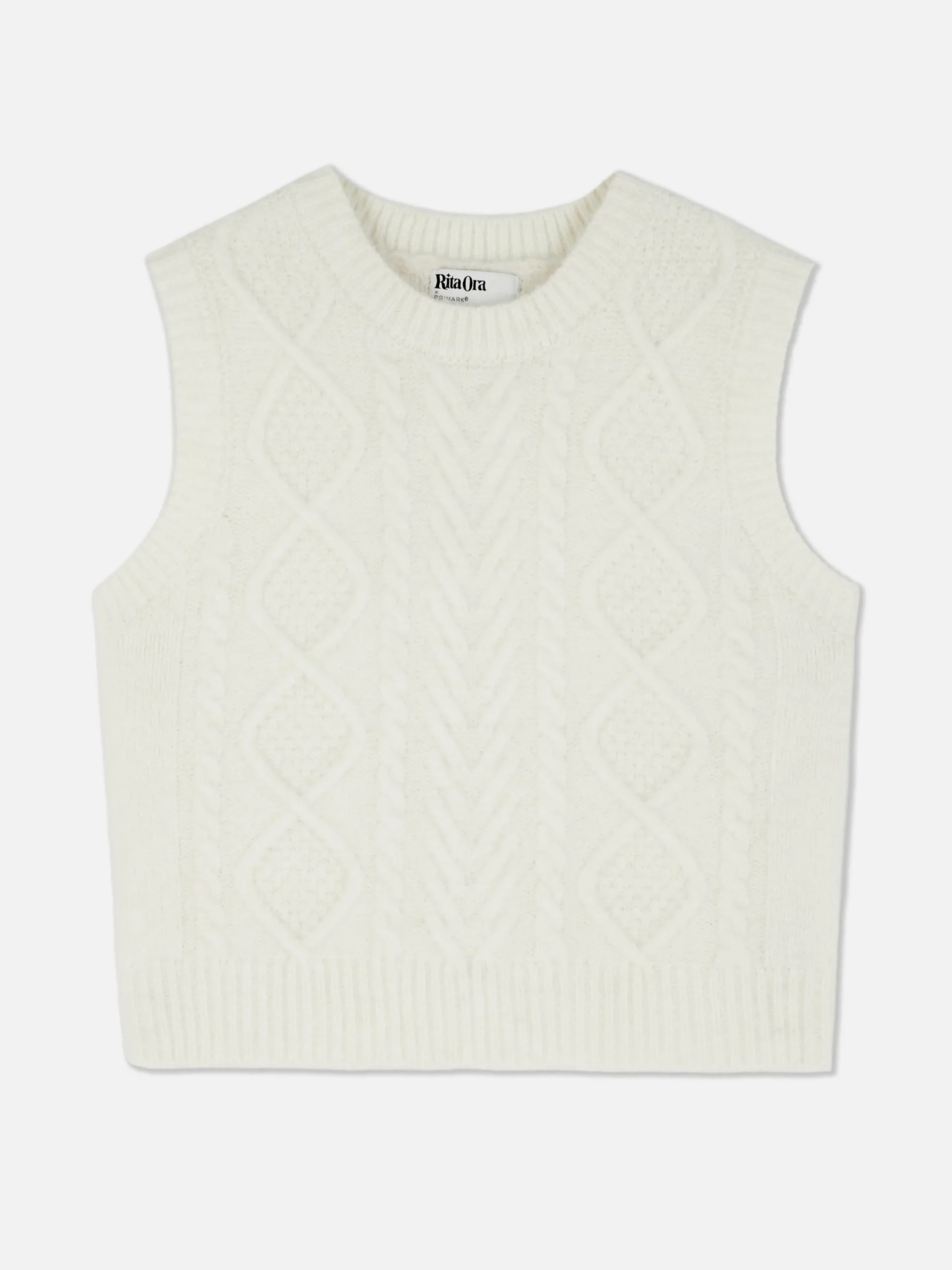Rita Ora Cable Knit Vest