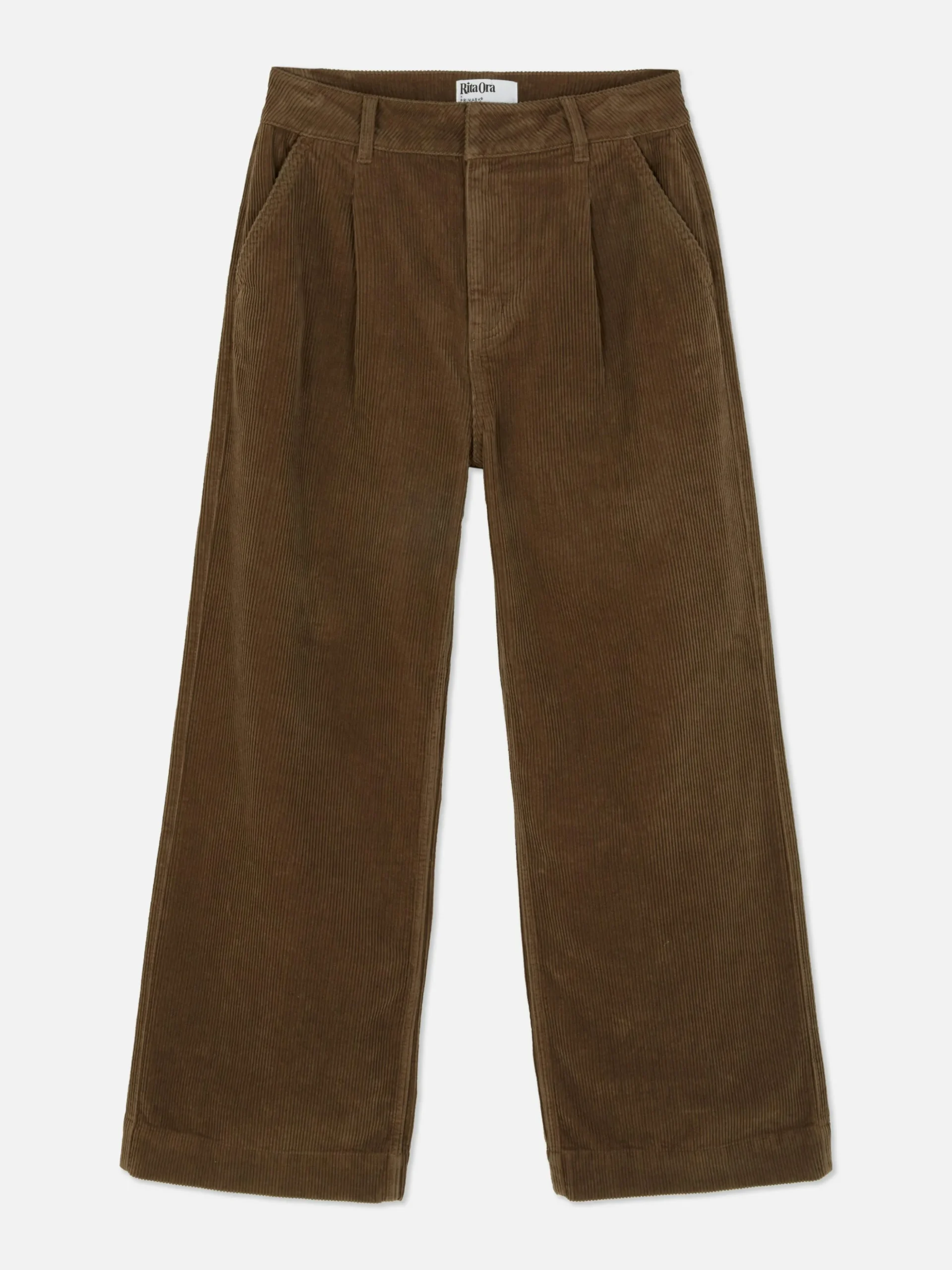 Rita Ora Corduroy Wide Leg Pants