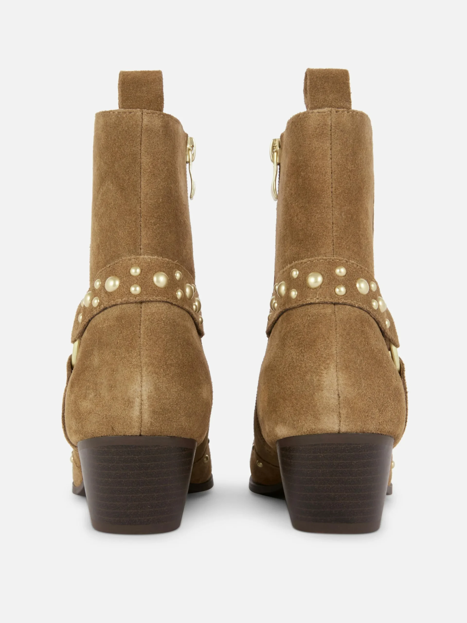Rita Ora Faux Suede Studded Ankle Boots