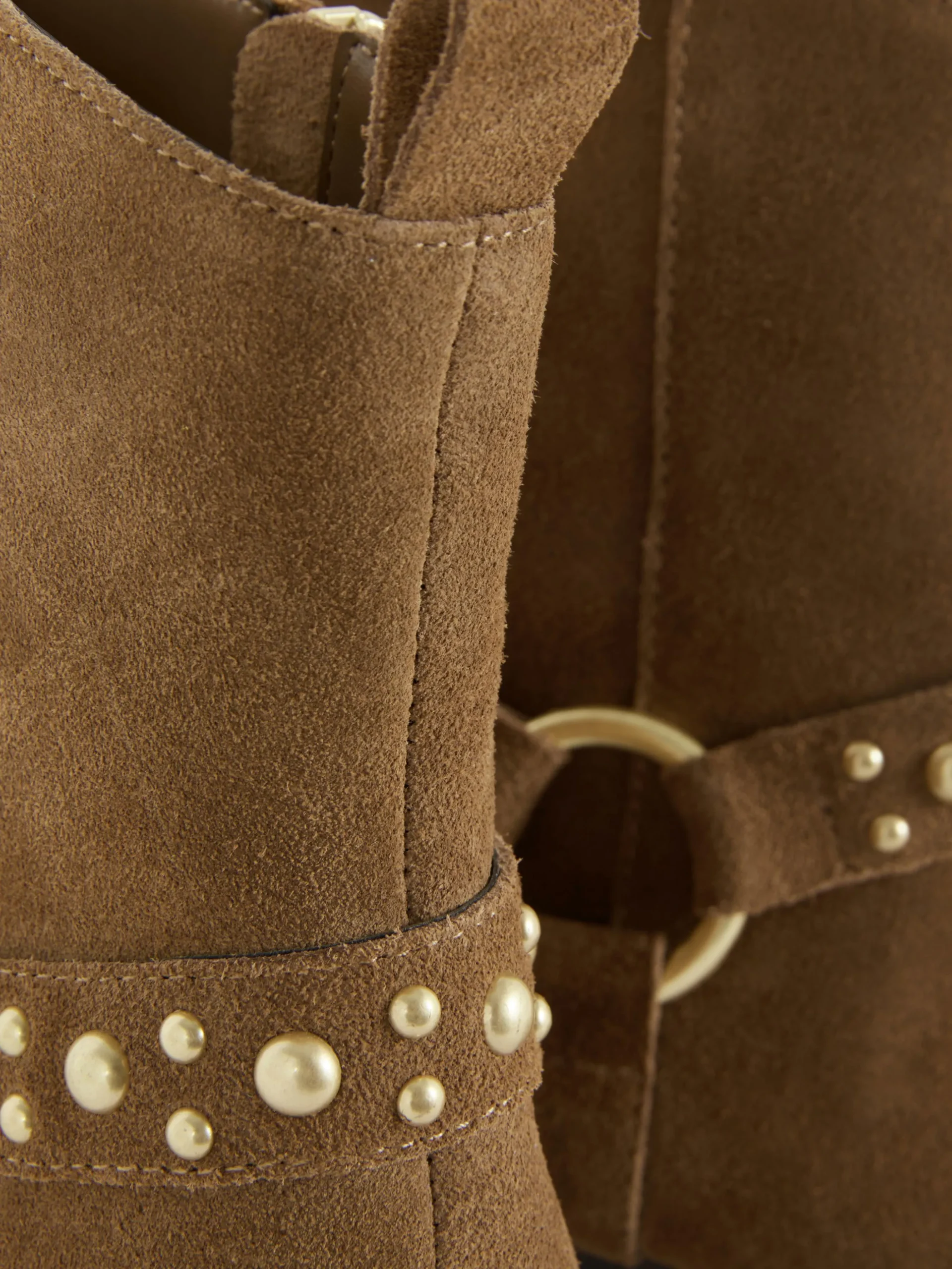 Rita Ora Faux Suede Studded Ankle Boots